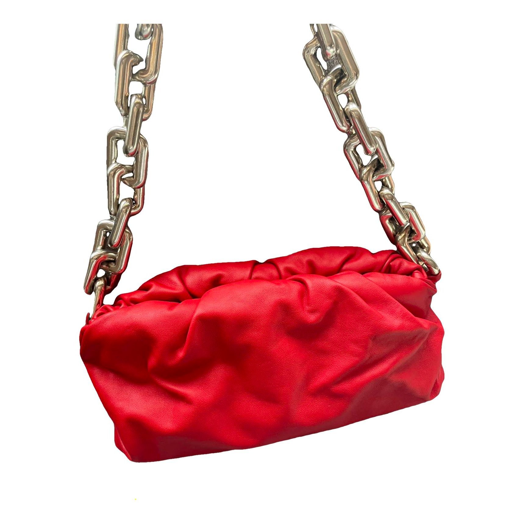 Pouch leather handbag