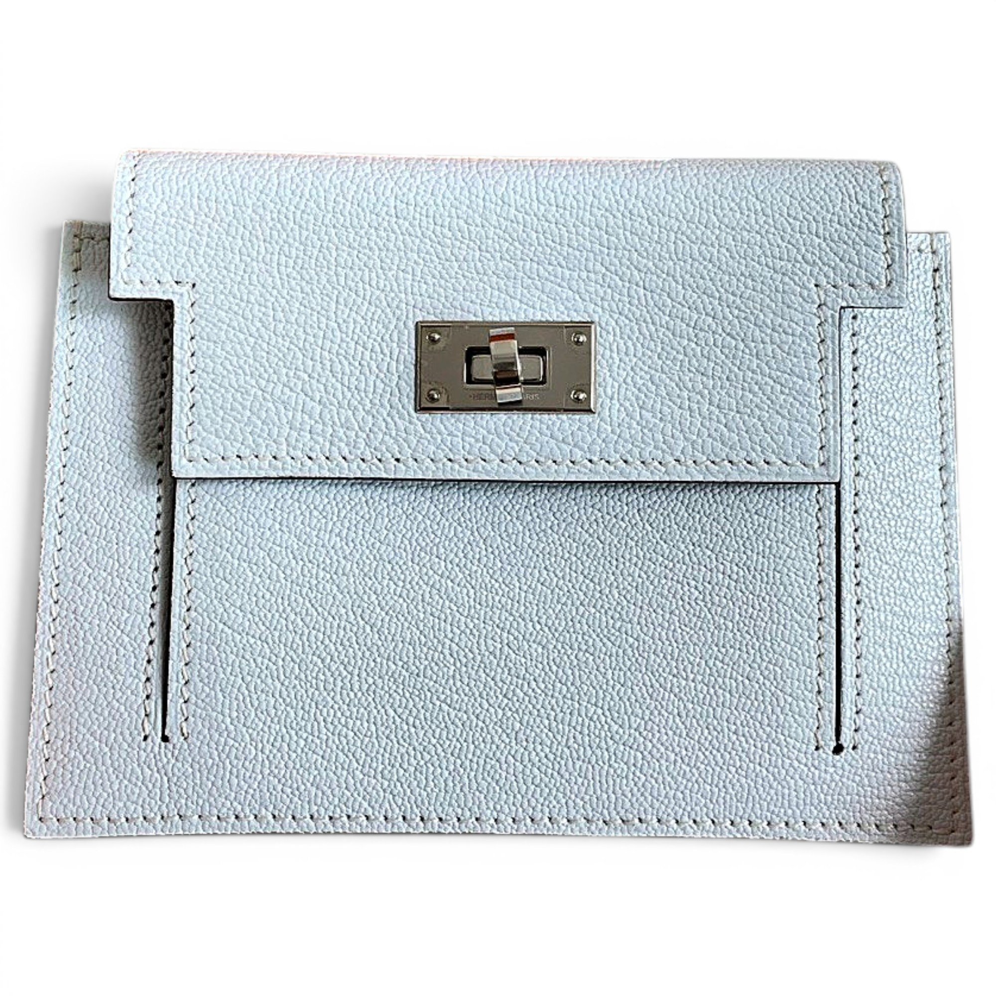 Leather clutch bag