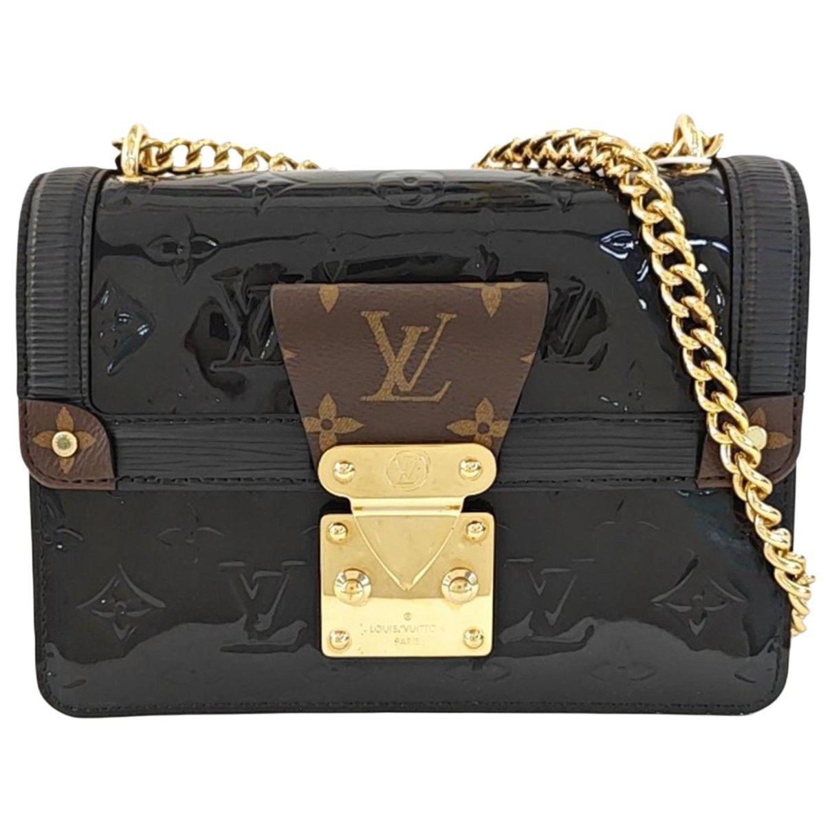 LV Wynwood patent leather handbag