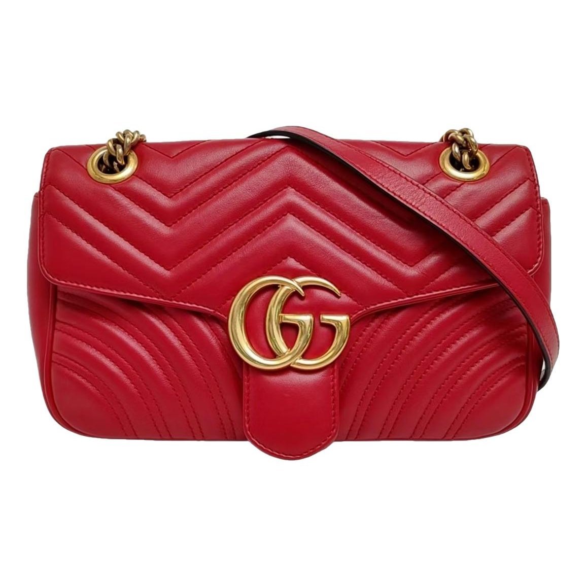 GG Marmont Flap leather handbag