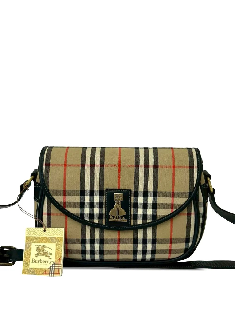 20th Century Haymarket Check Canvas crossbody bag