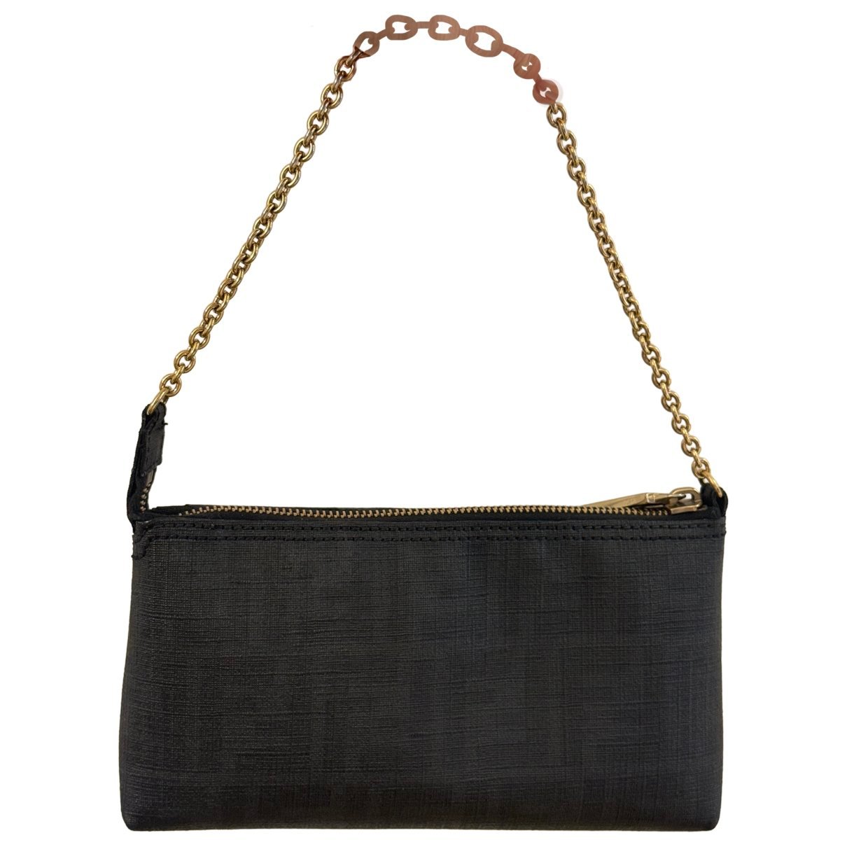 Baguette leather clutch bag