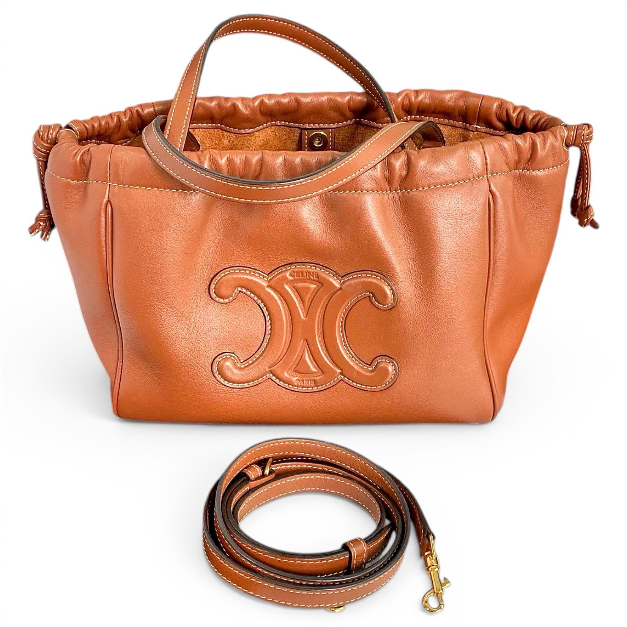 Leather tote