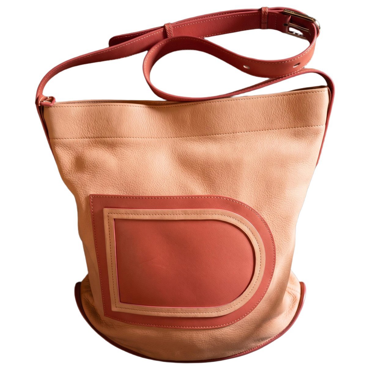 Pin leather handbag