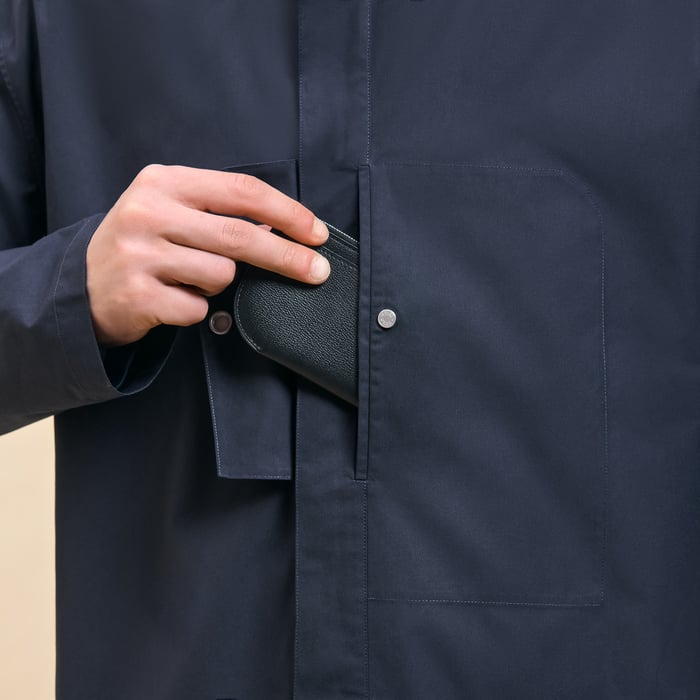 Marine "Poche a Cheval" Boxy Fit Jacket Shirt