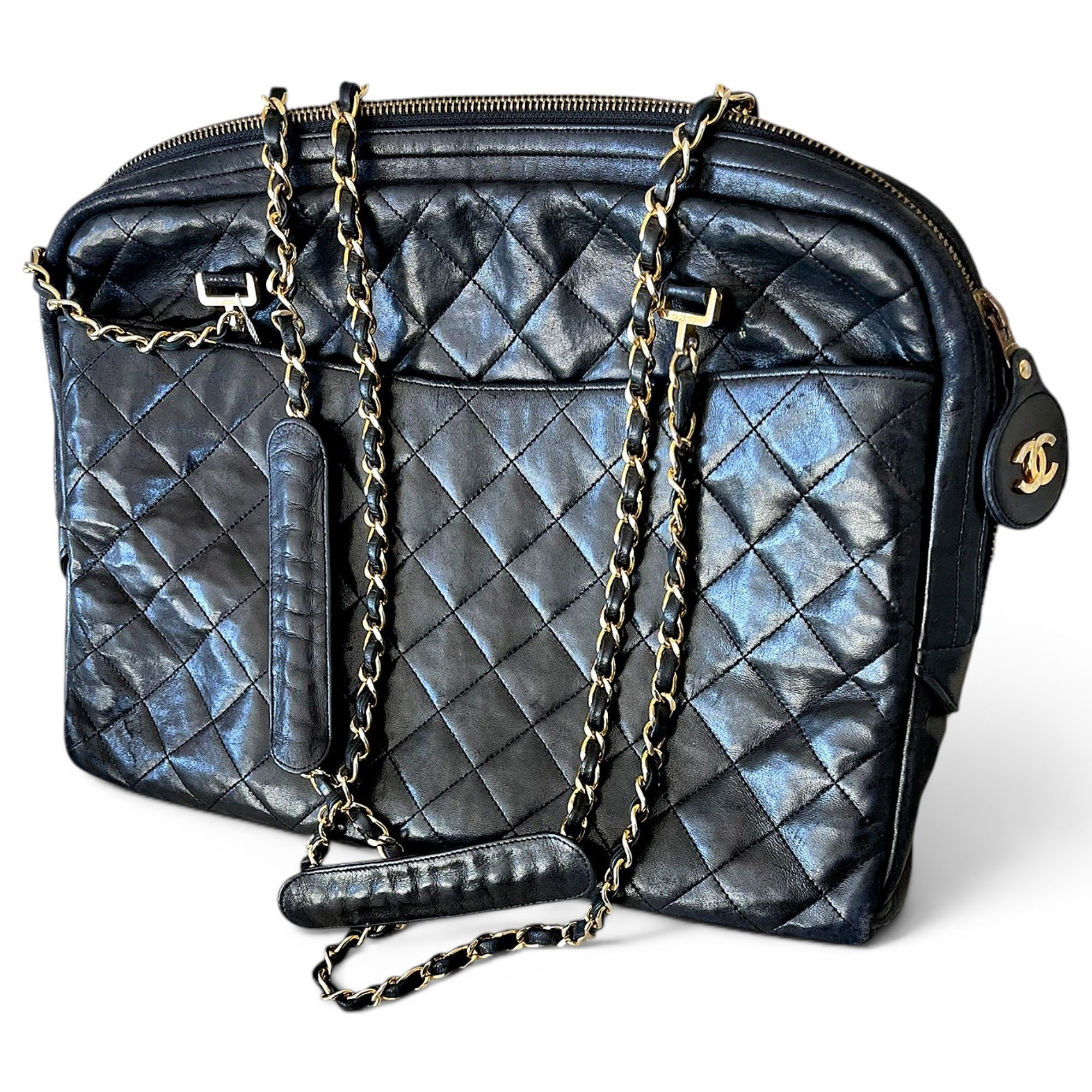 Classic CC Shopping leather handbag