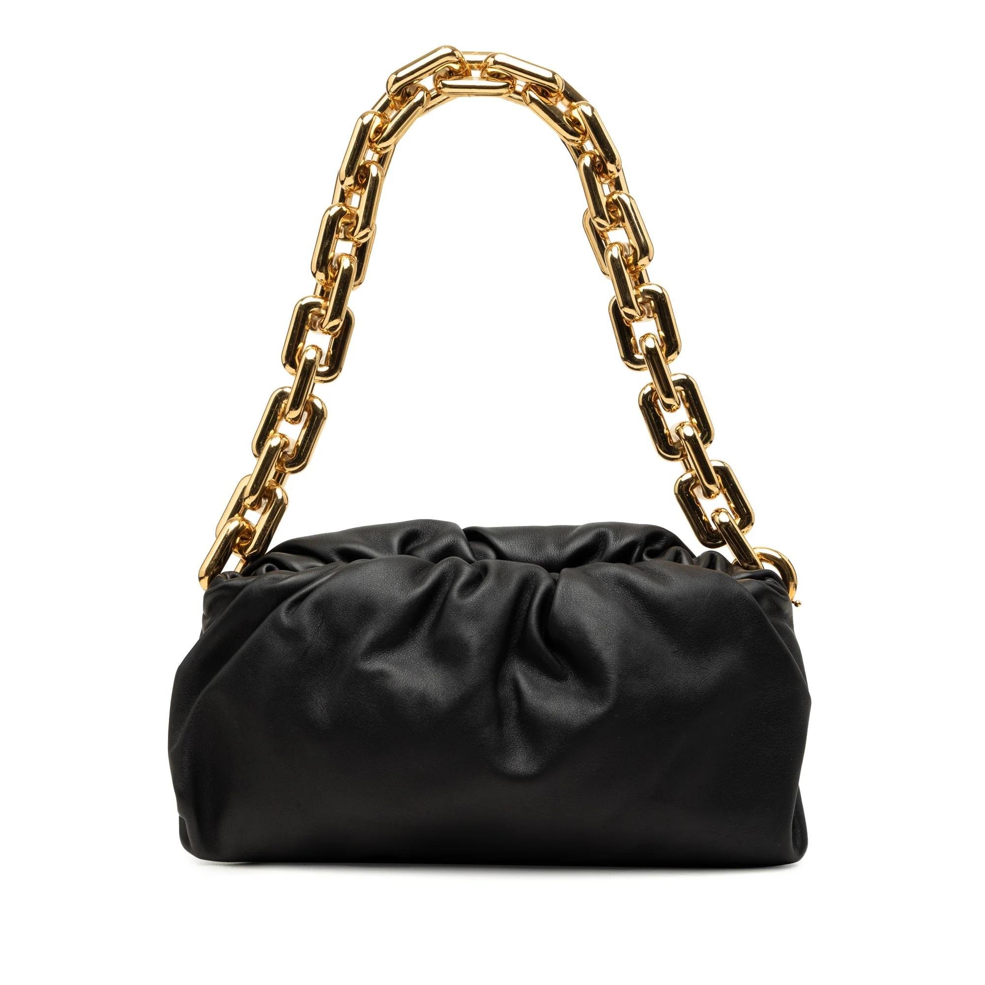 Chain Pouch leather handbag