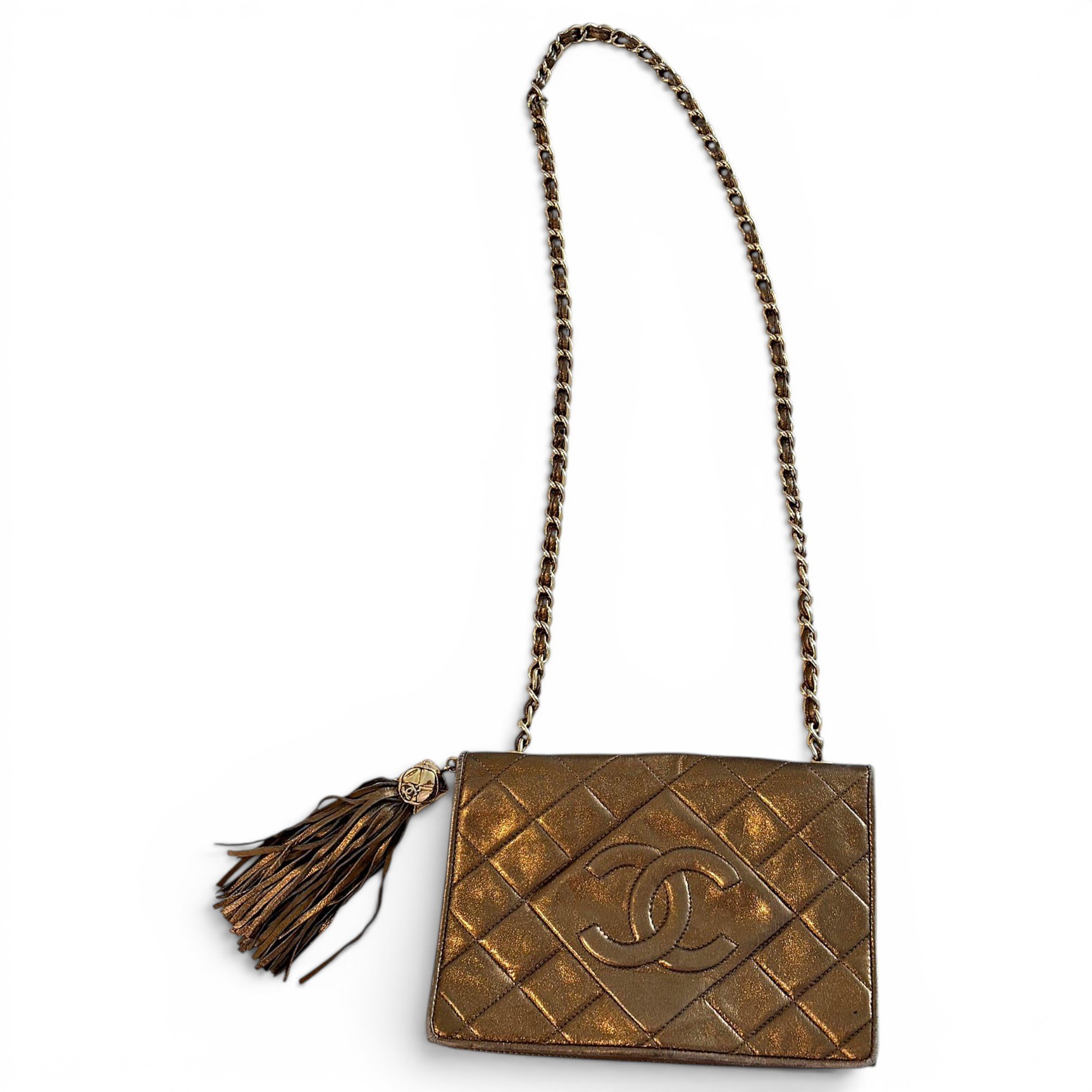 Leather clutch bag