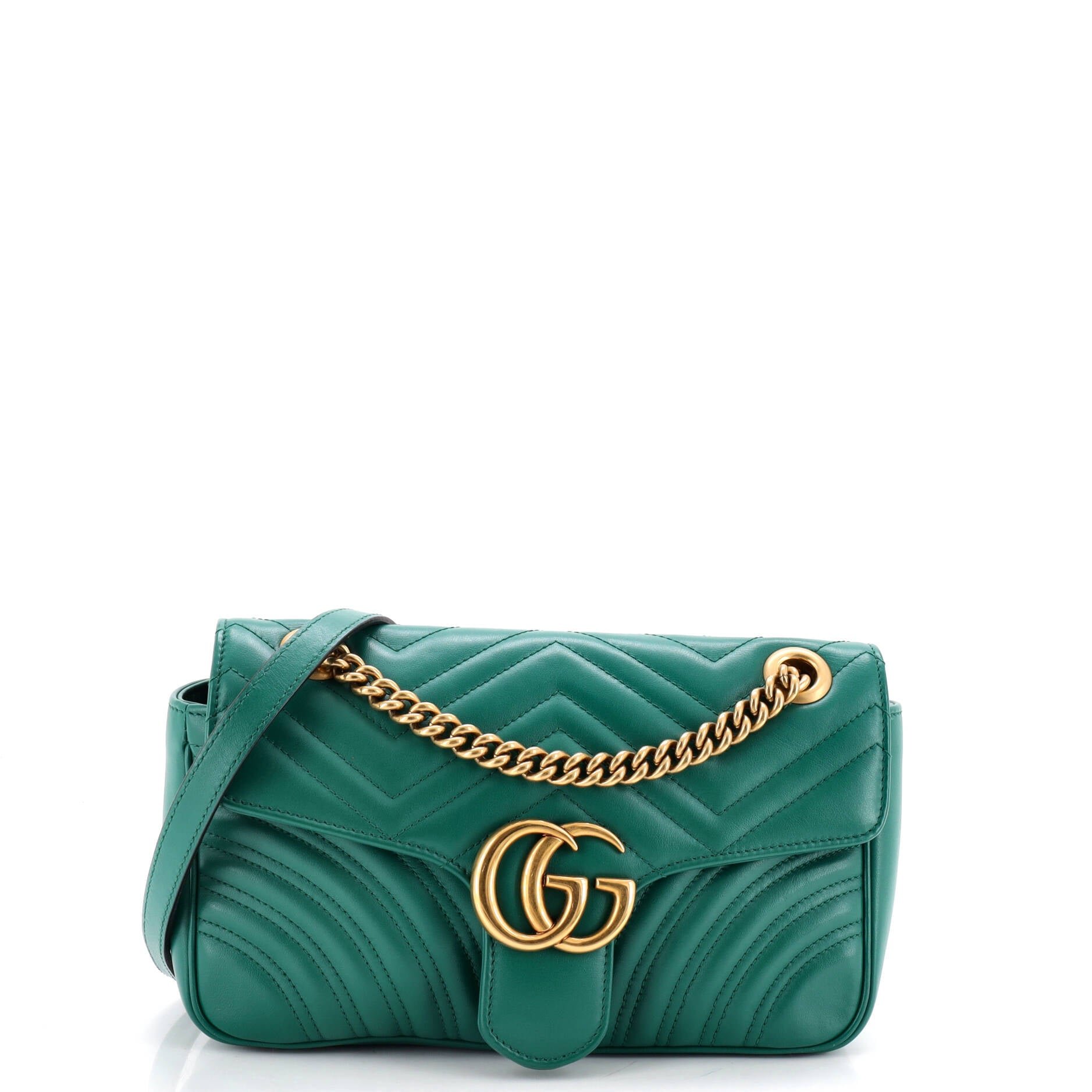 GG Marmont Flap Bag Matelasse Leather Small
