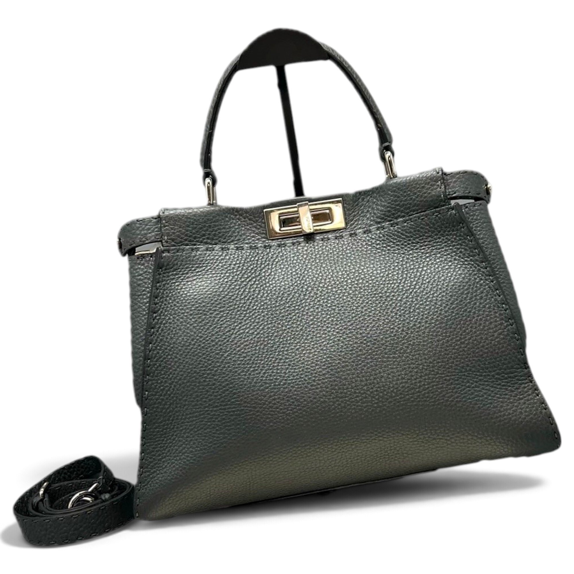 Peekaboo leather handbag
