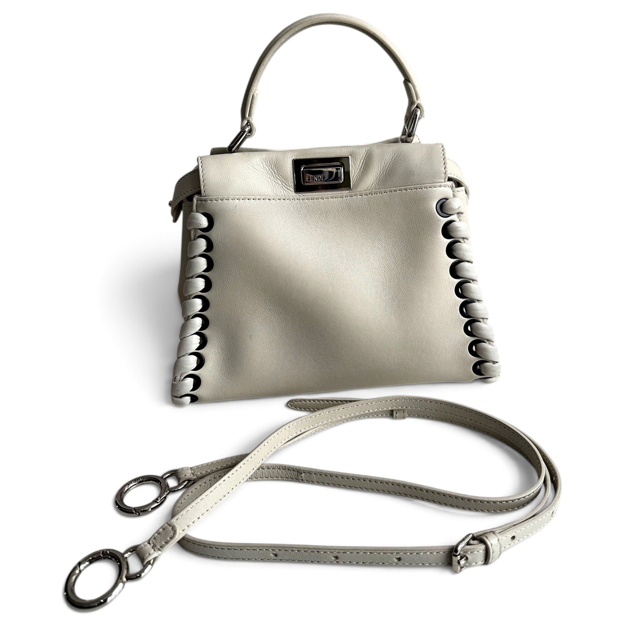 Peekaboo leather handbag