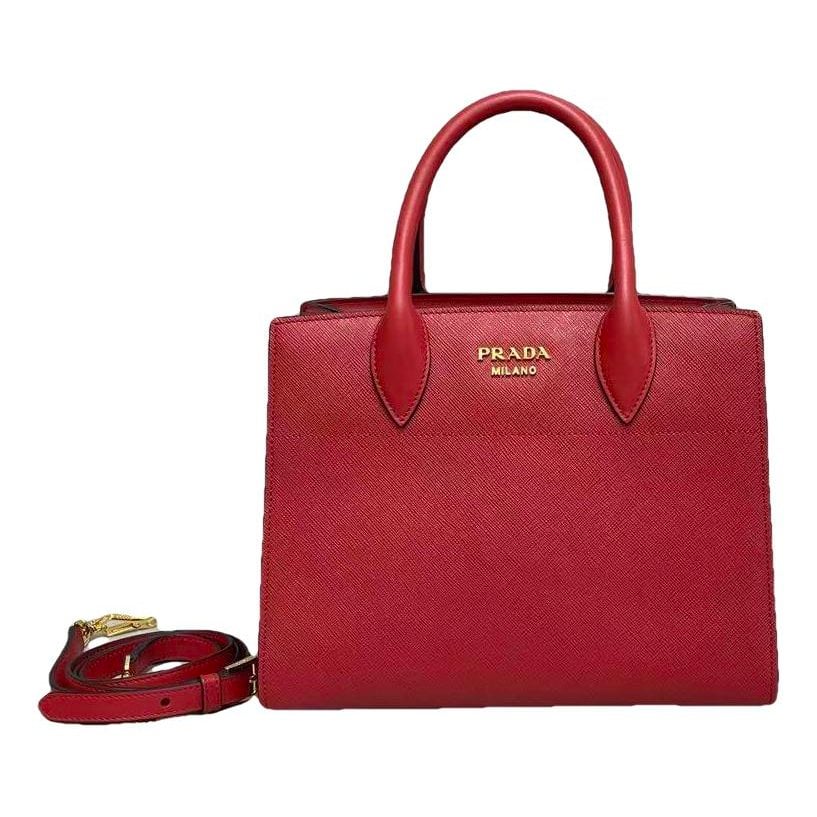 Prada Bibliothèque leather tote