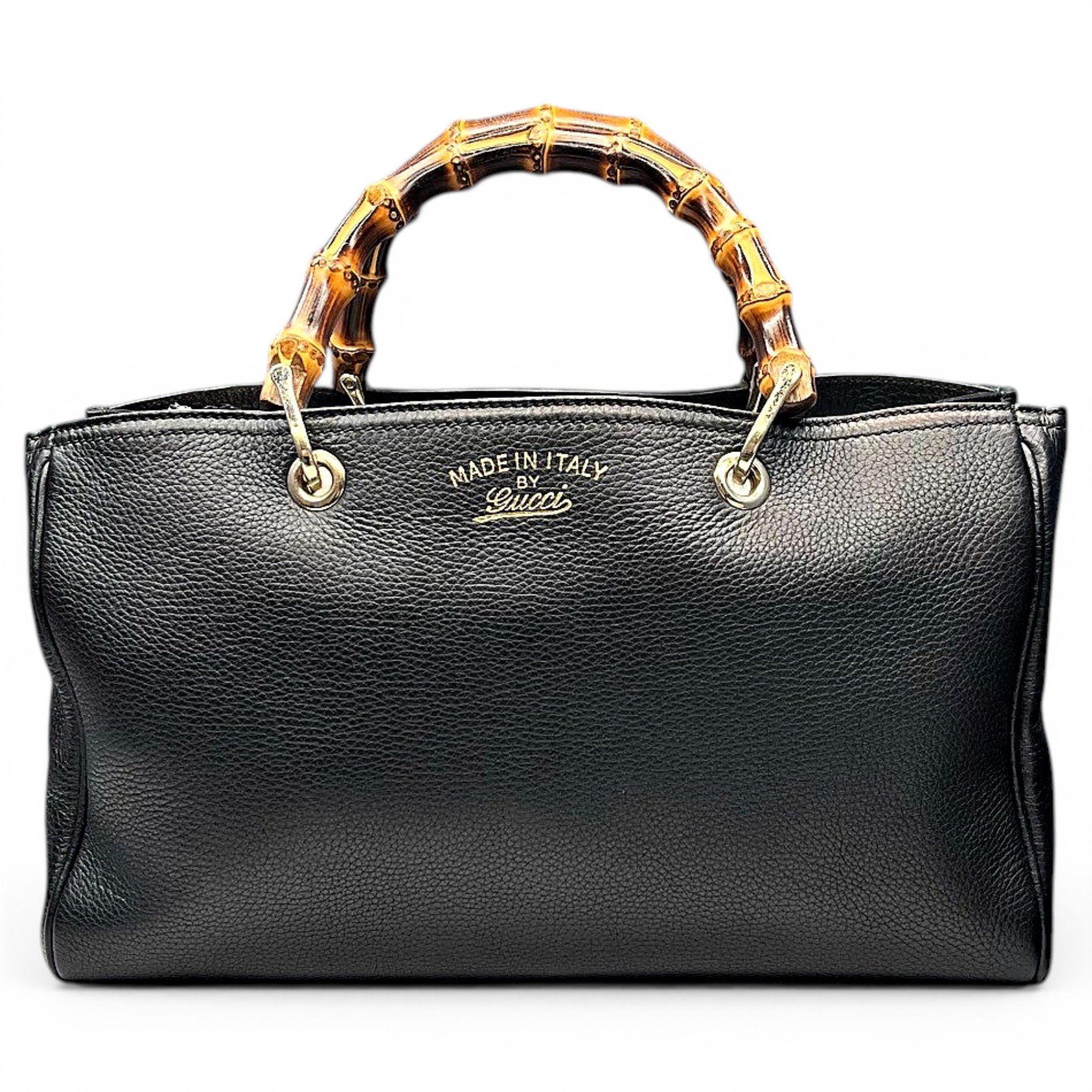 Bamboo Shopper leather tote