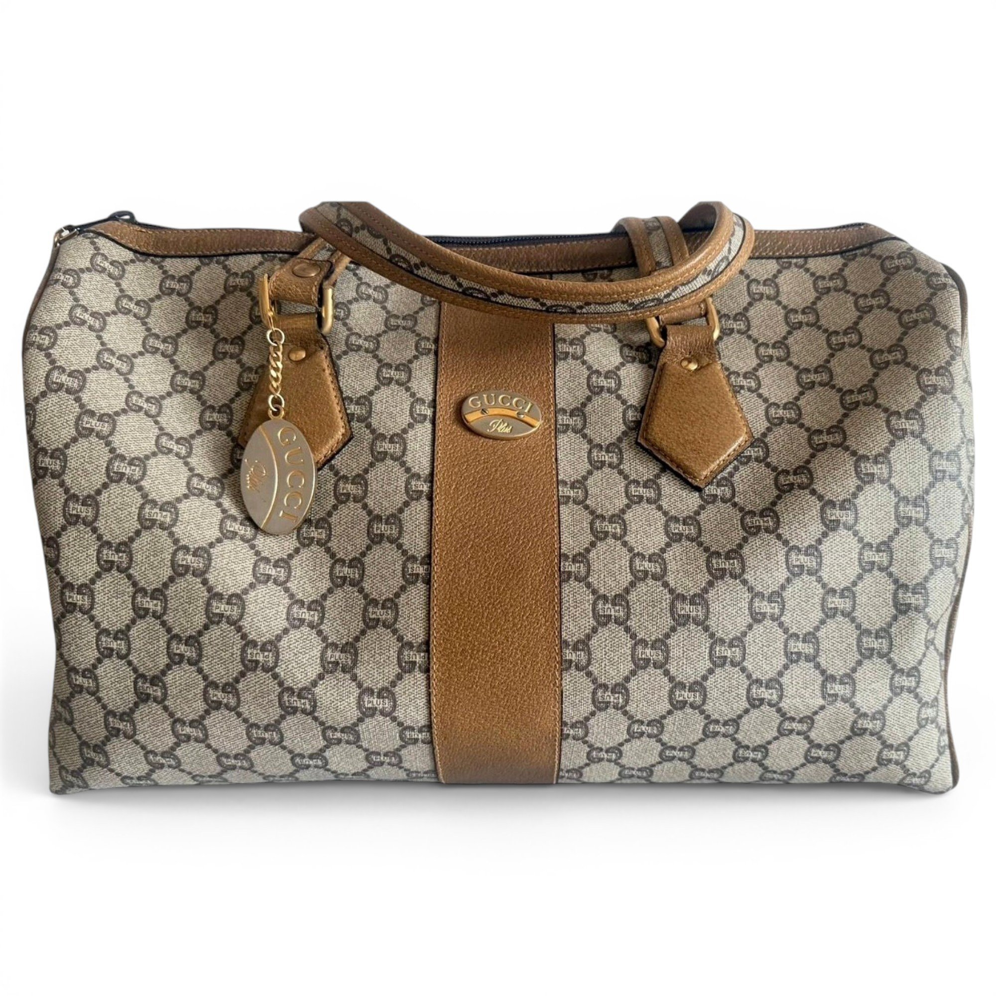 Boston patent leather handbag