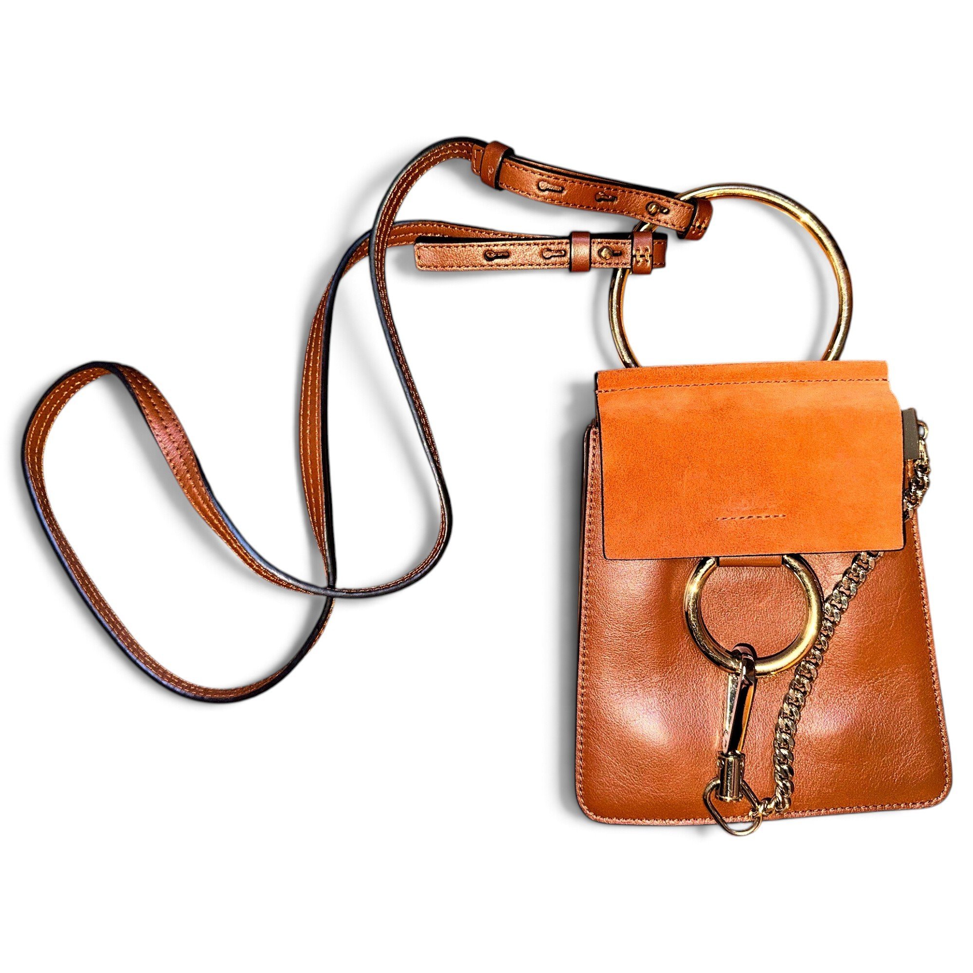Faye leather crossbody bag