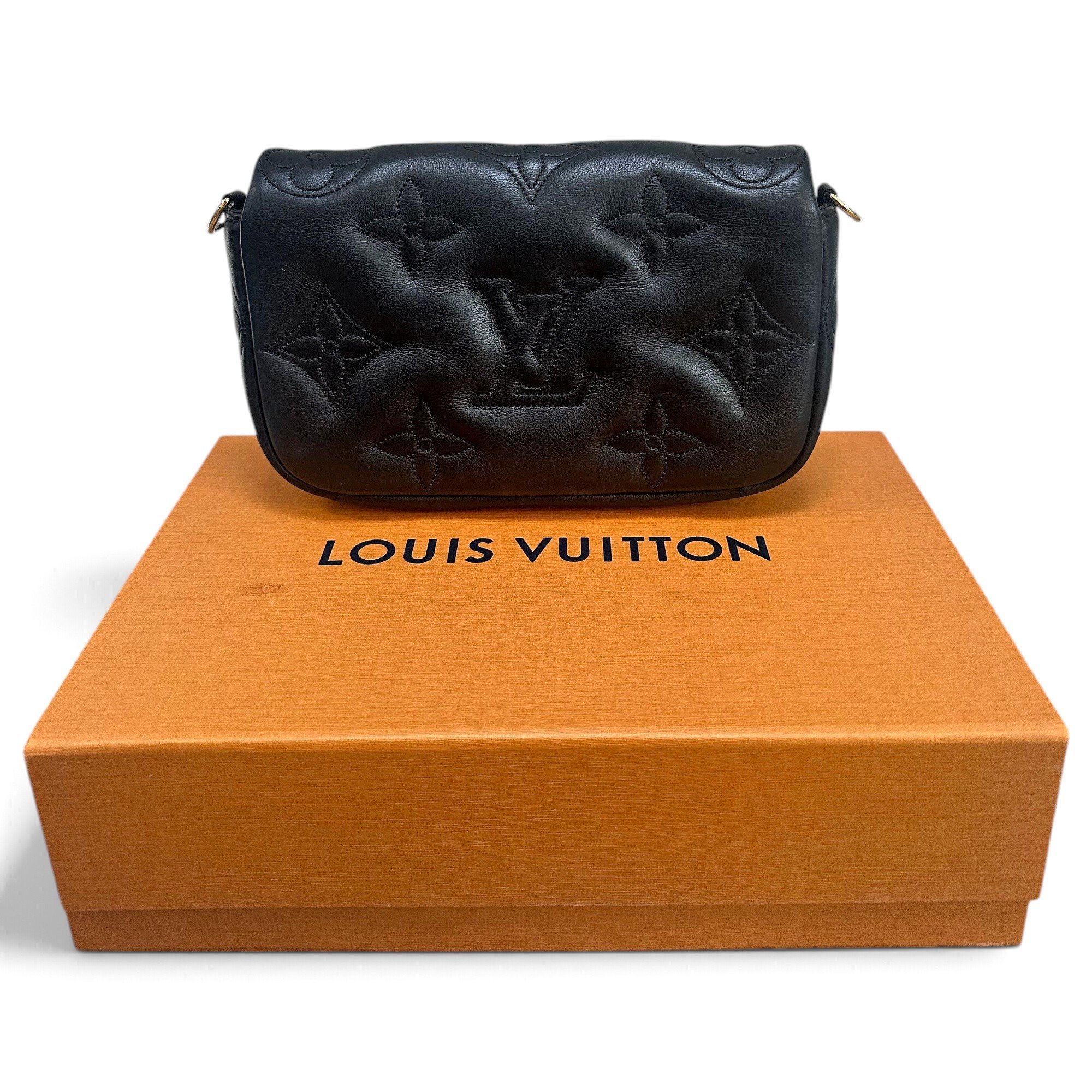 Coussin leather crossbody bag