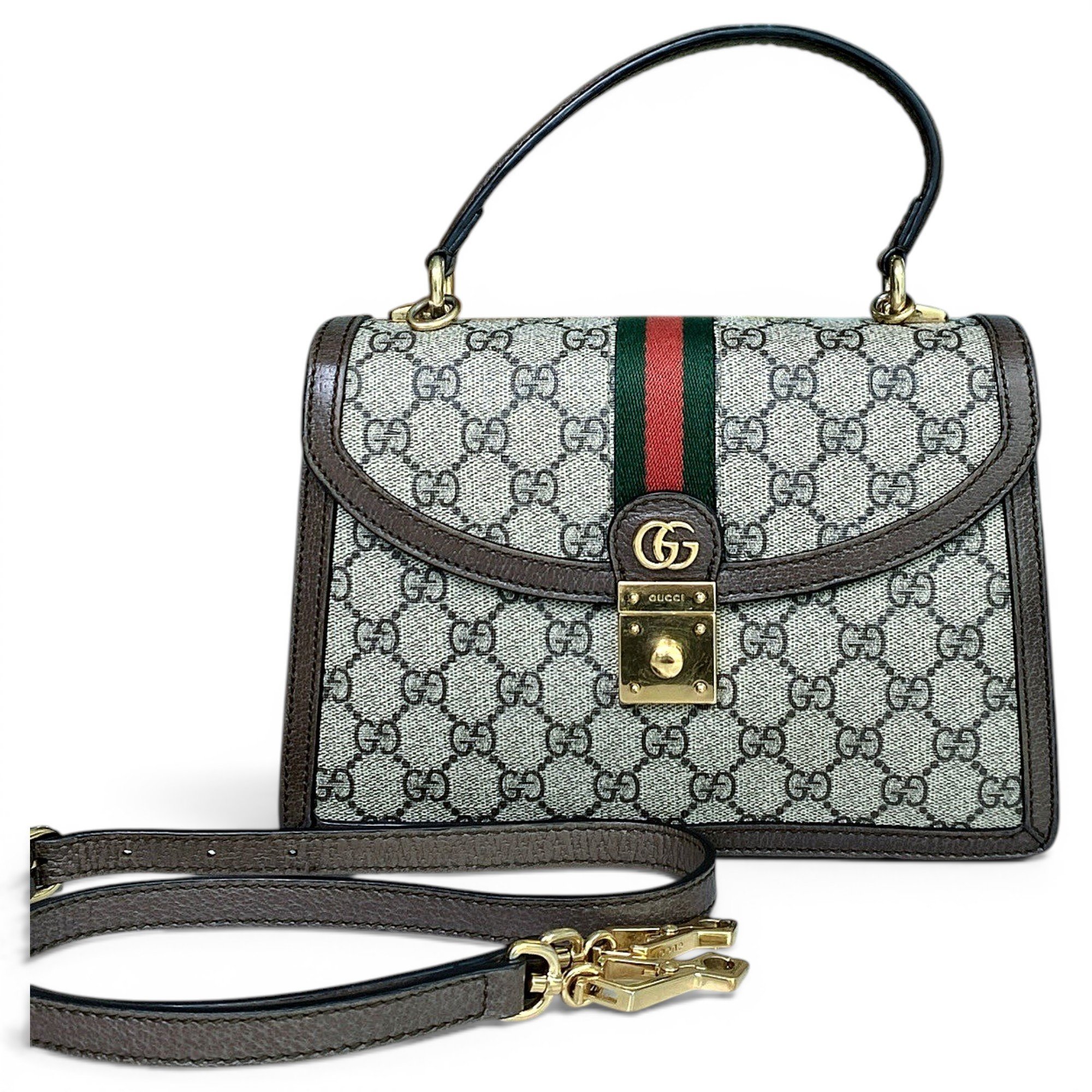 Ophidia Flap Top Handle cloth handbag