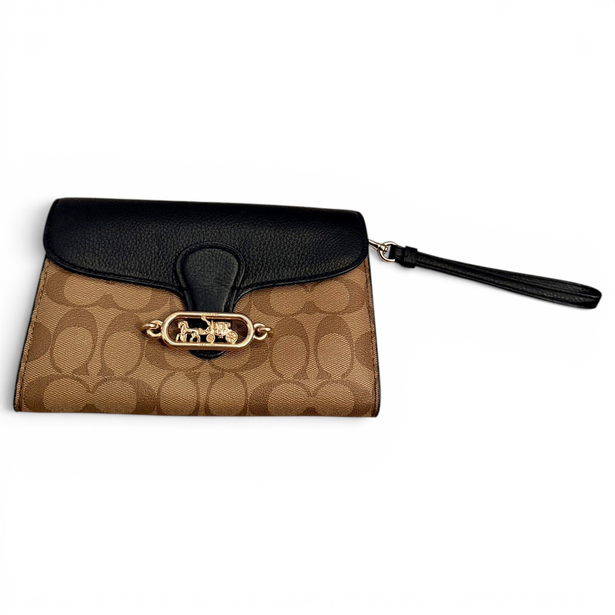 Vegan leather clutch bag