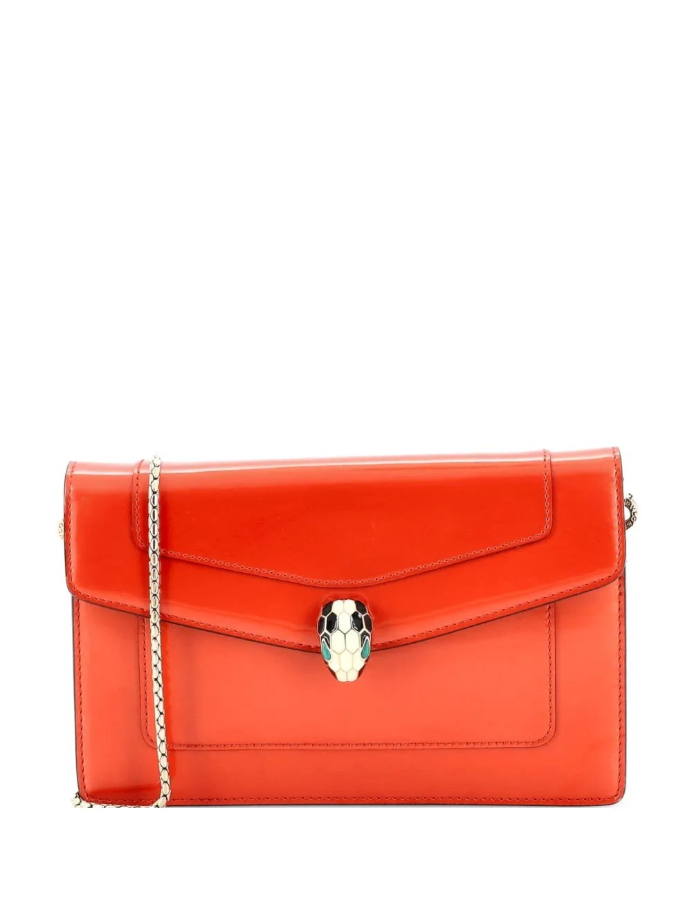 Serpenti Forever Wallet on Chain Patent crossbody bag