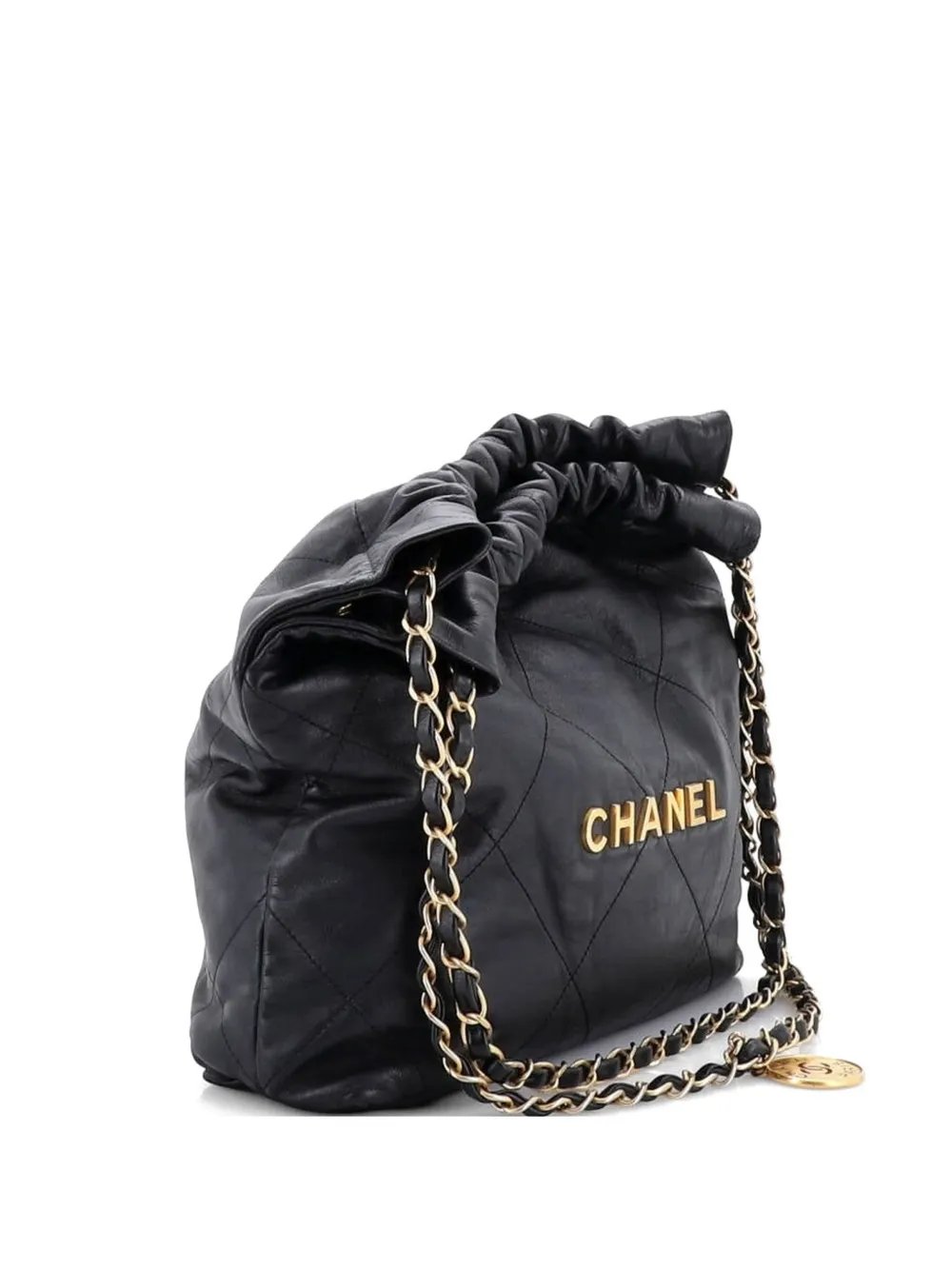 22 Chain Quilted Calfskin Small hobo bag