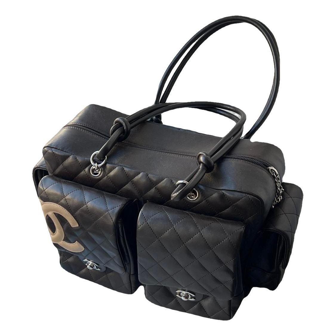Cambon Reporter leather handbag