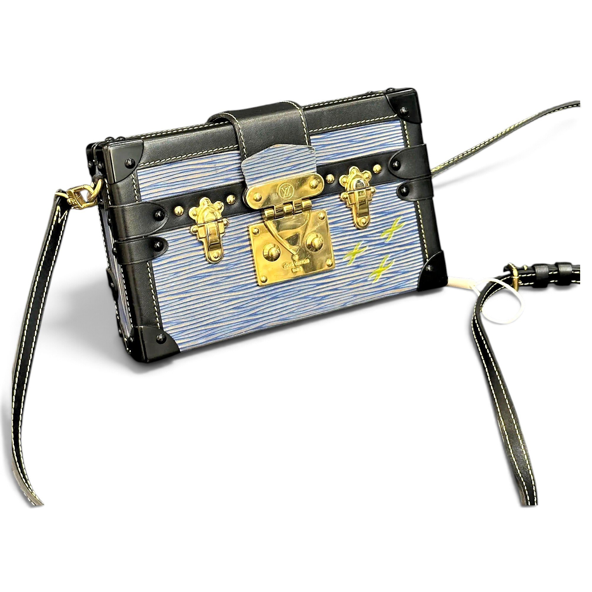 Petite Malle leather handbag