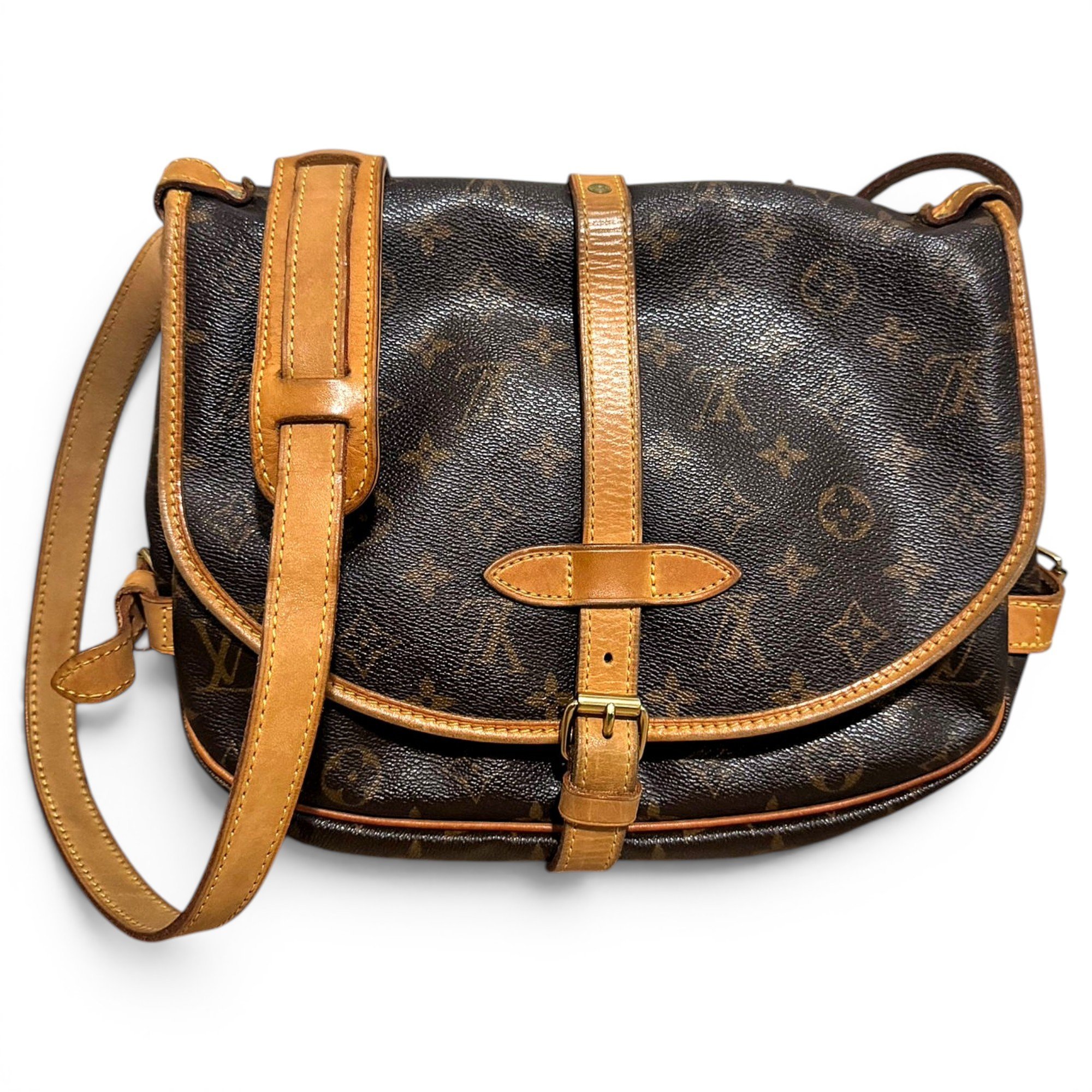 Saumur leather crossbody bag