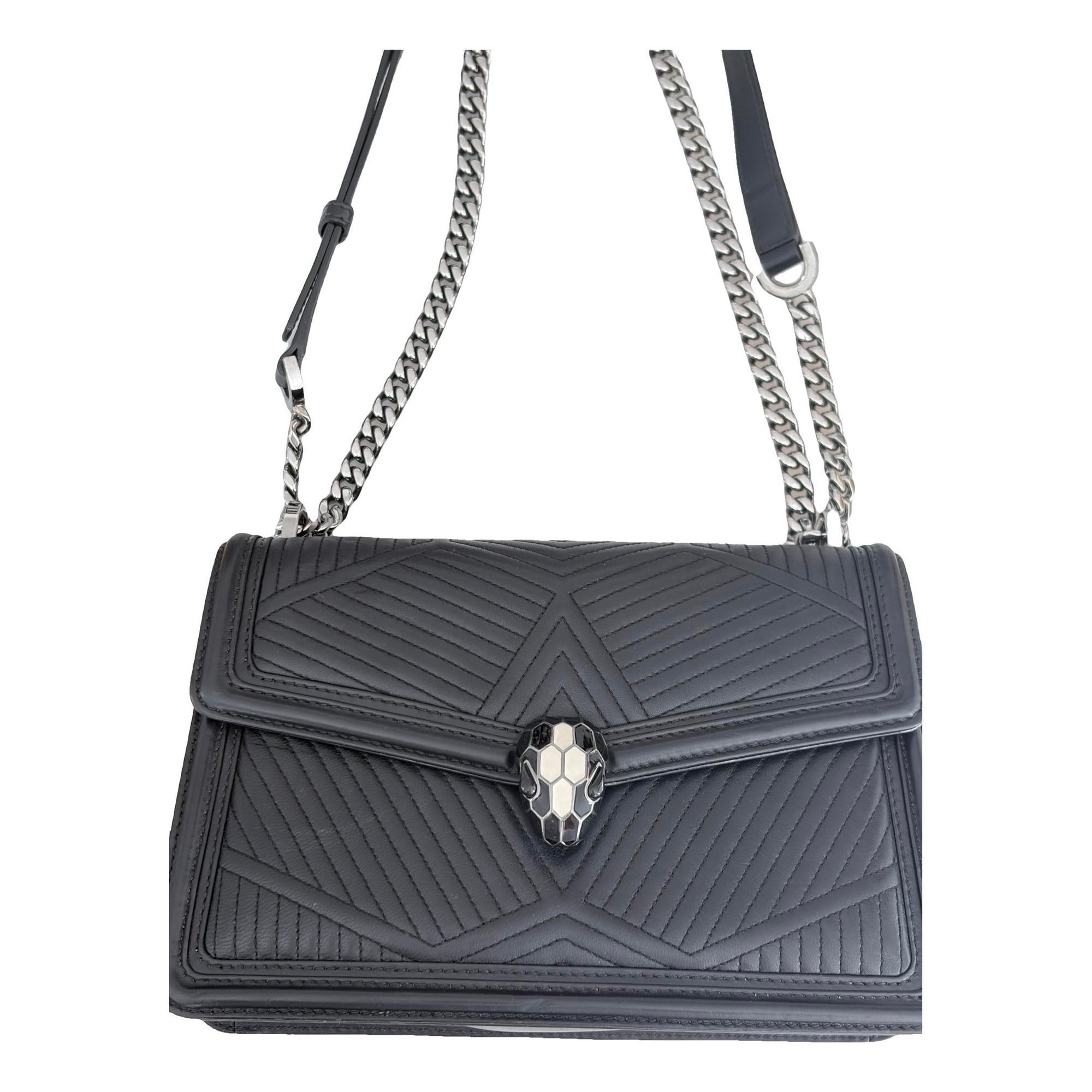 Serpenti leather crossbody bag