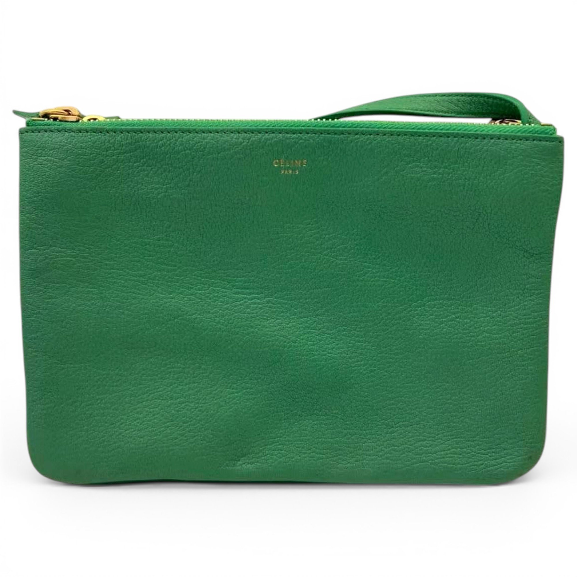 Celine Trio leather handbag