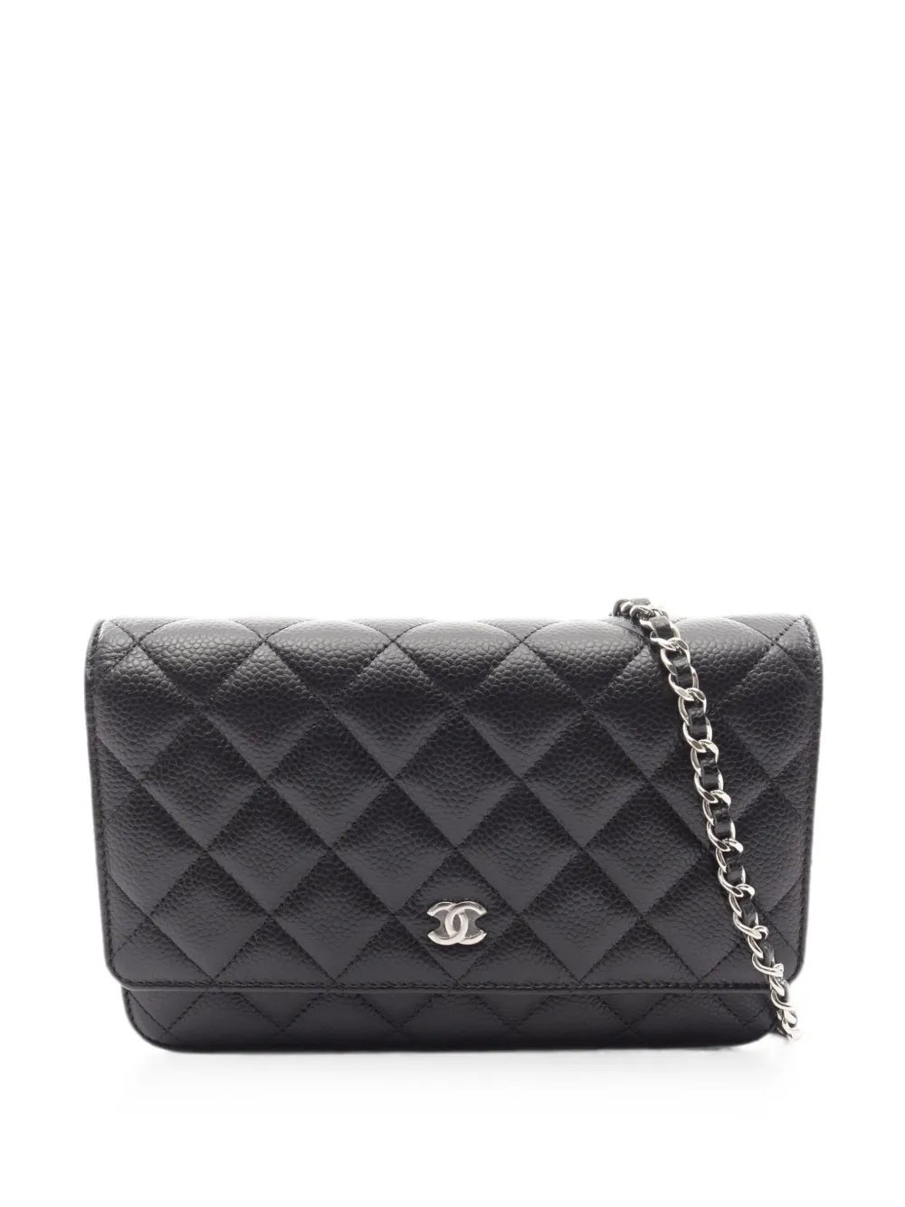 mini matelassé caviar chain cross body bag