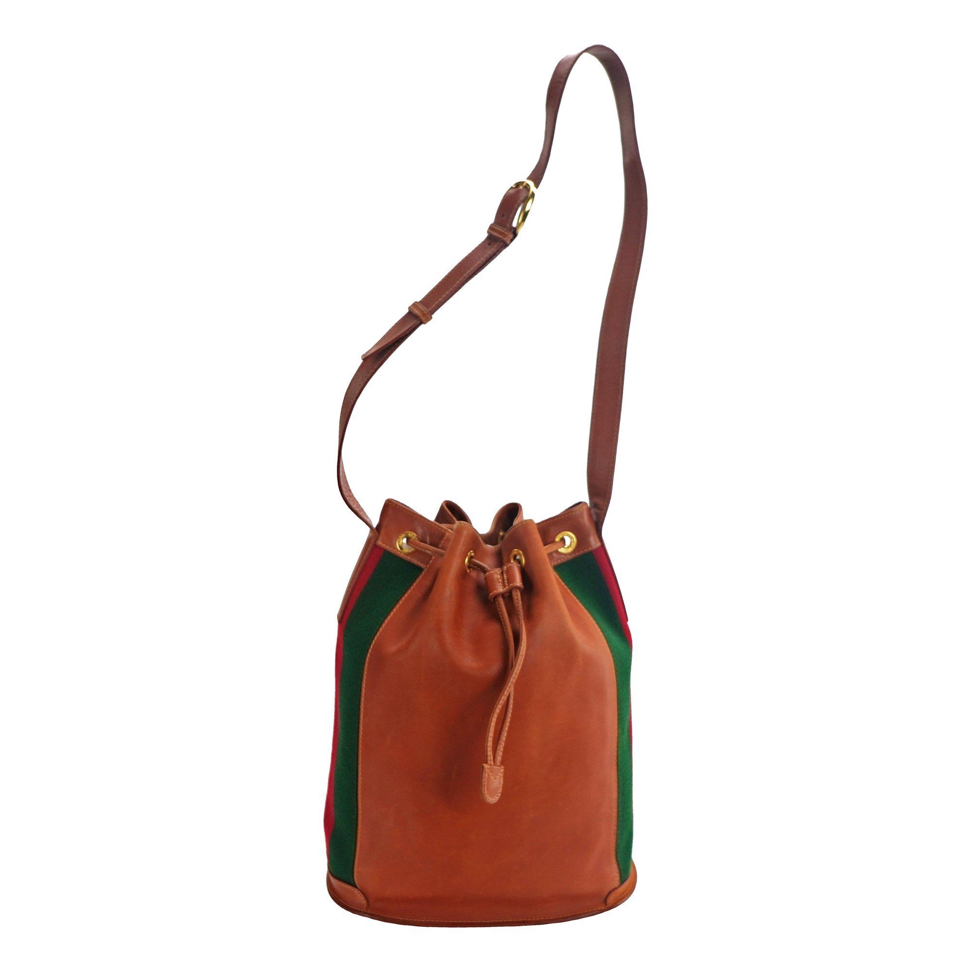 Ophidia Bucket leather crossbody bag