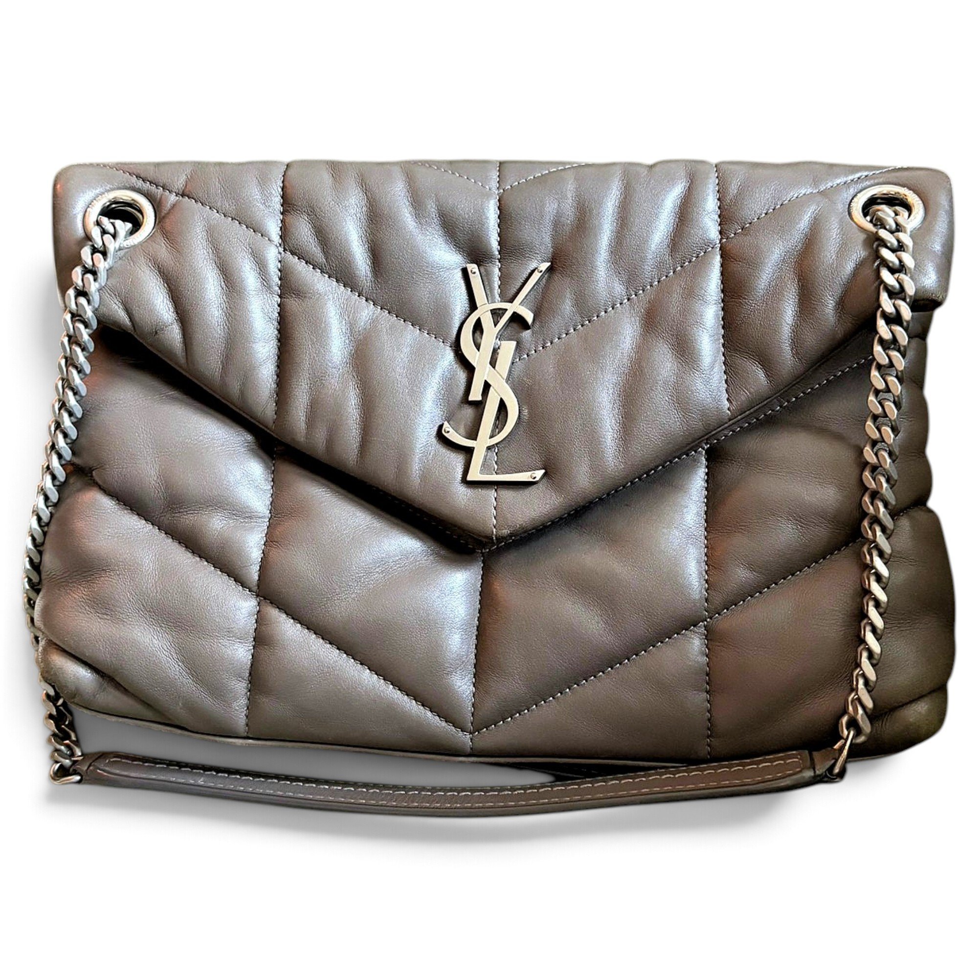 Loulou Puffer leather crossbody bag