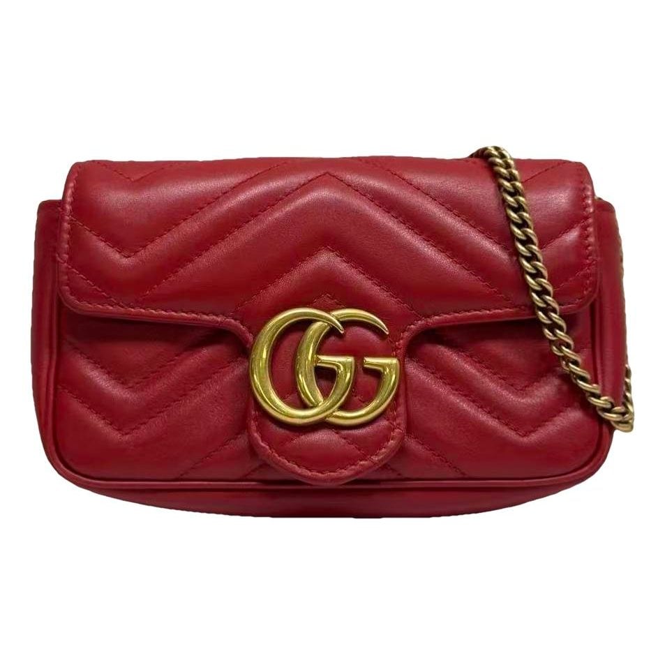 GG Marmont Flap leather crossbody bag