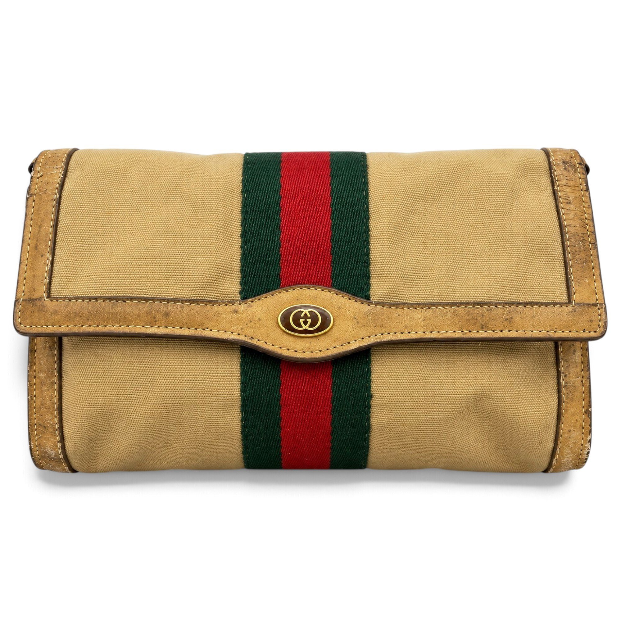 Ophidia cloth clutch bag