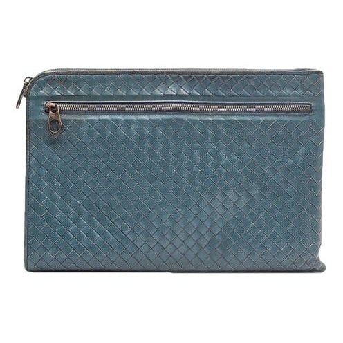 Pouch leather clutch bag