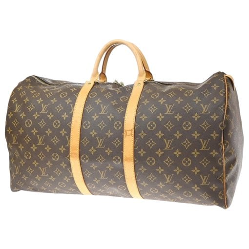 Keepall leather travel bag