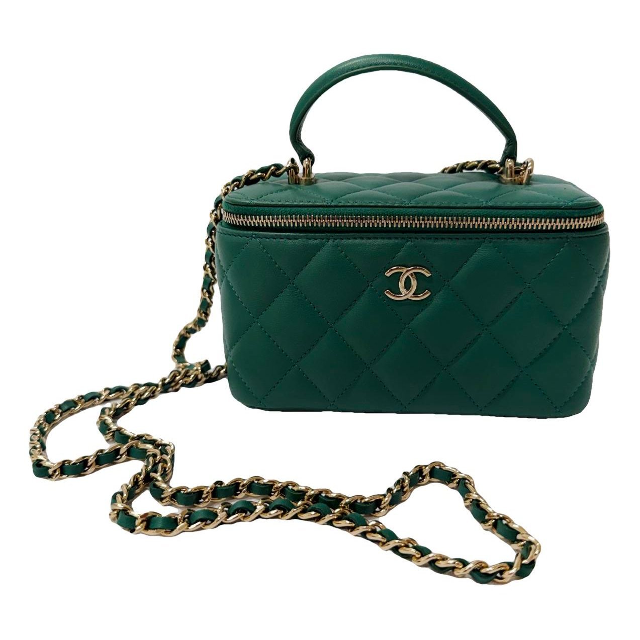 Trendy CC Vanity leather handbag