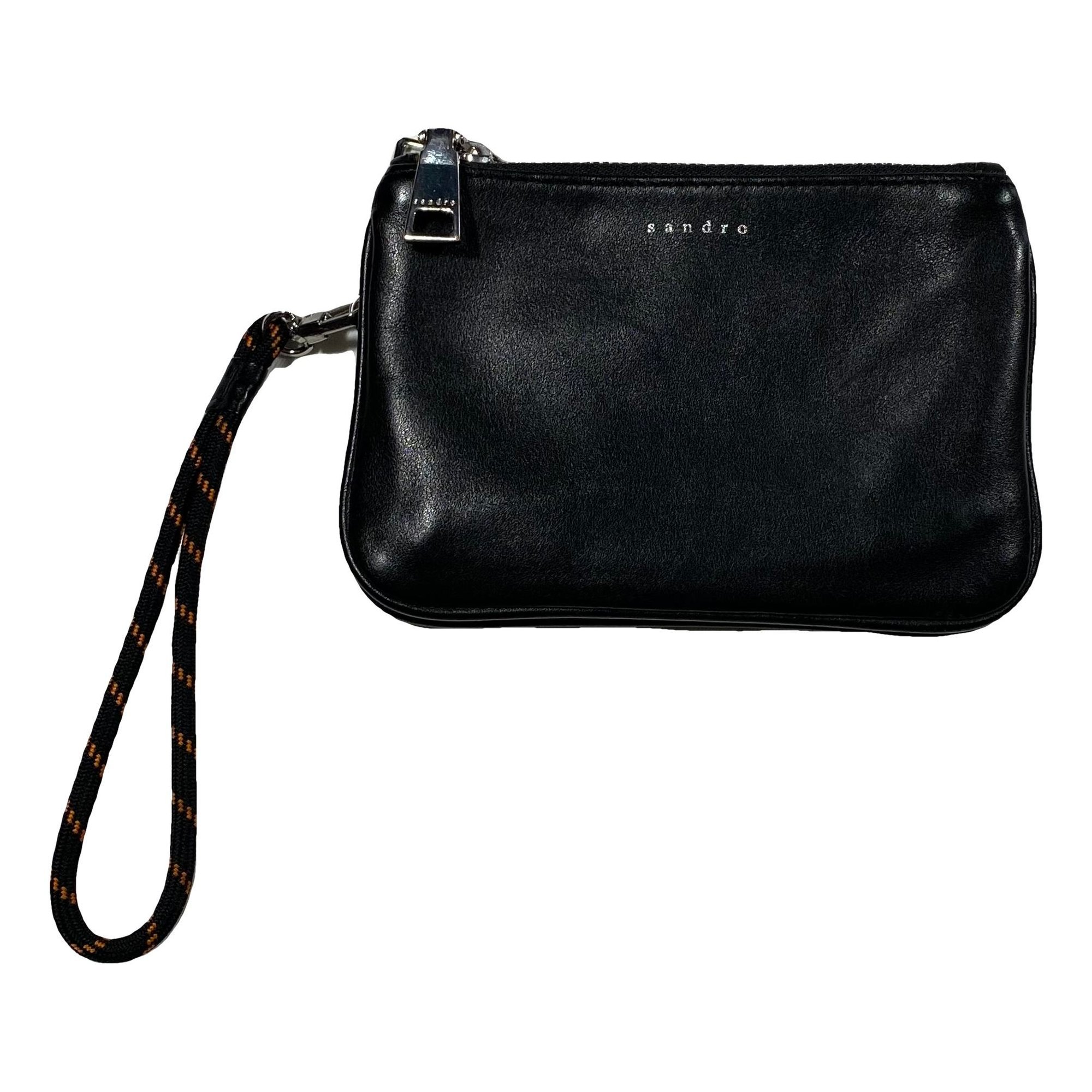 Sandro Leather clutch bag