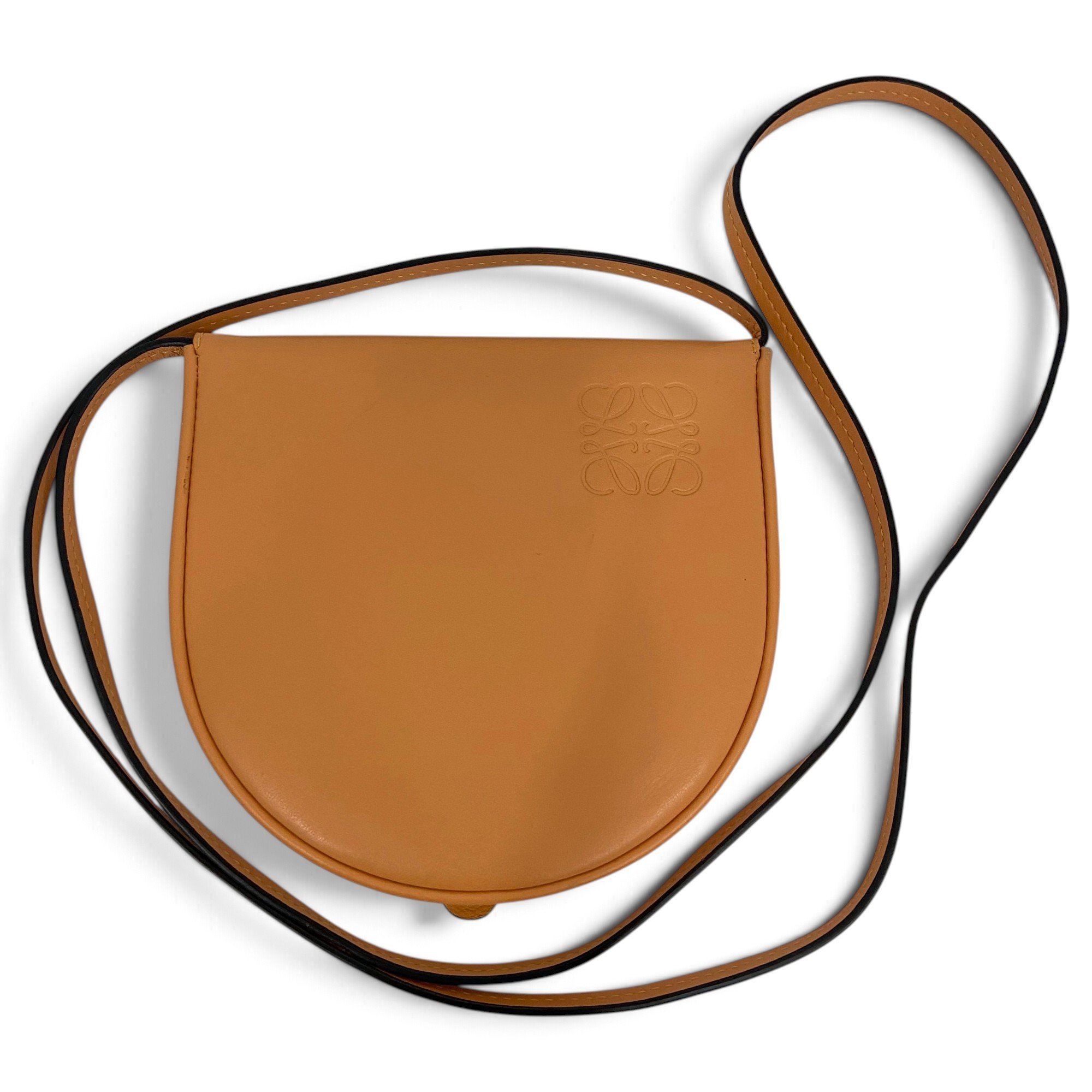 Heel leather crossbody bag