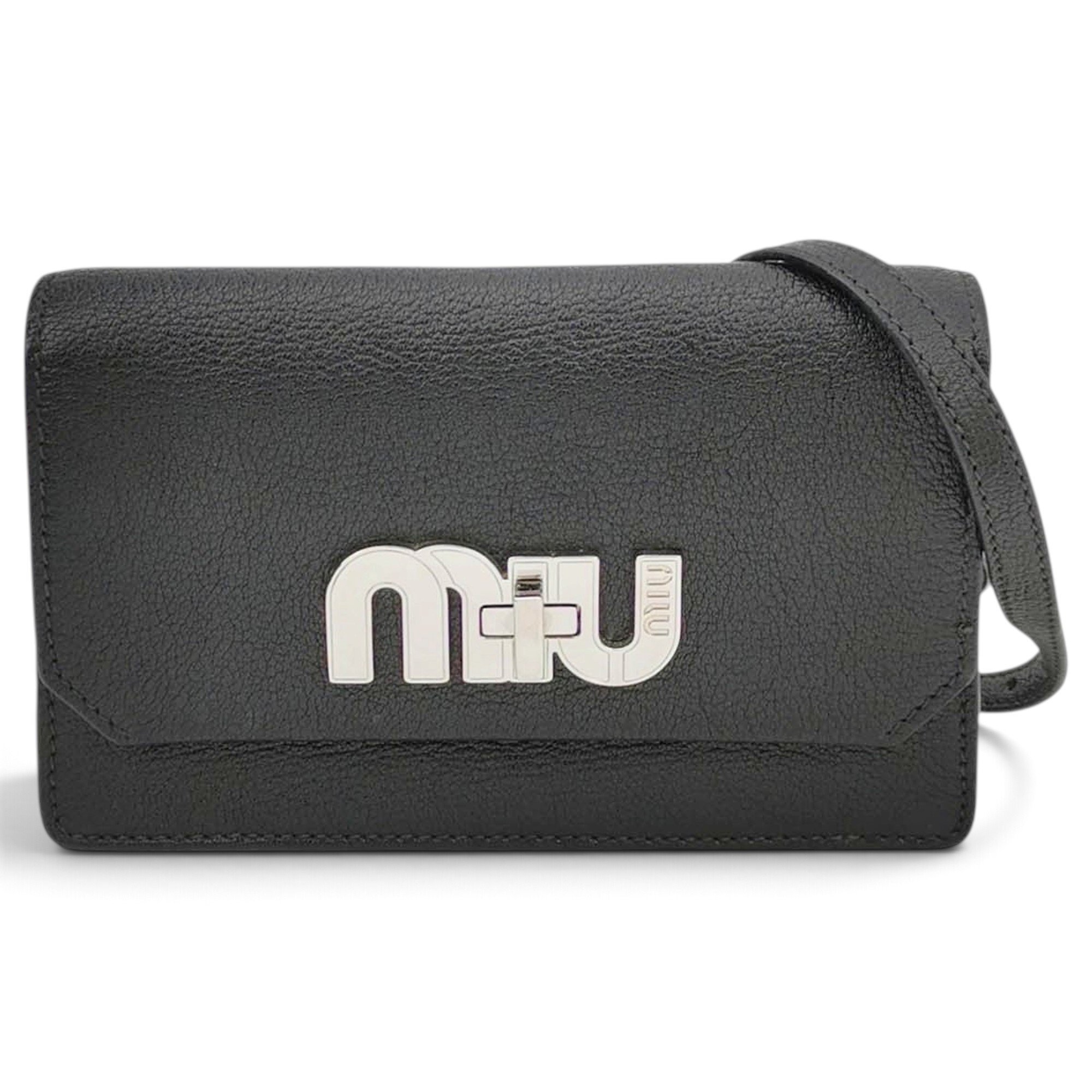 Miu Miu Miu Logo leather handbag