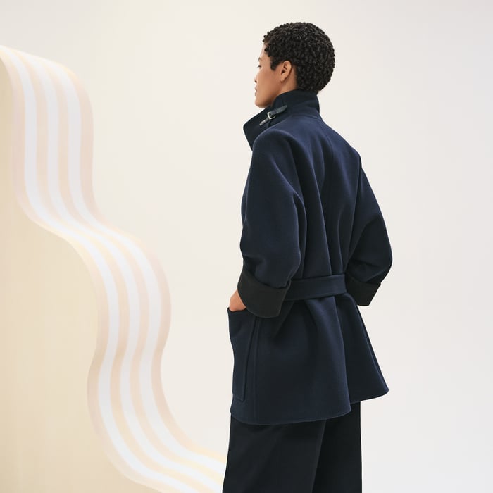 Bleu Noir Cashmere Coat