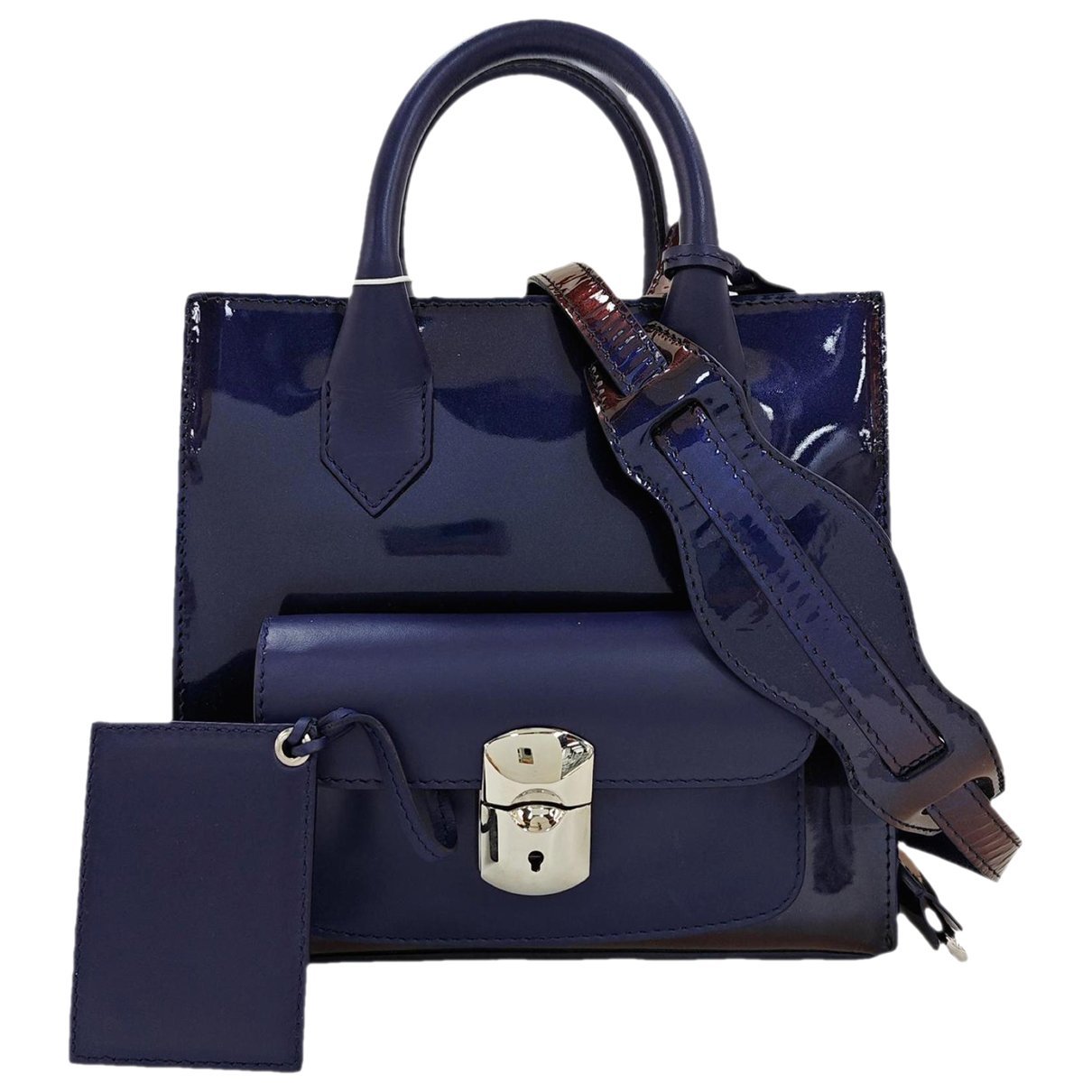 Balenciaga Padlock patent leather crossbody bag