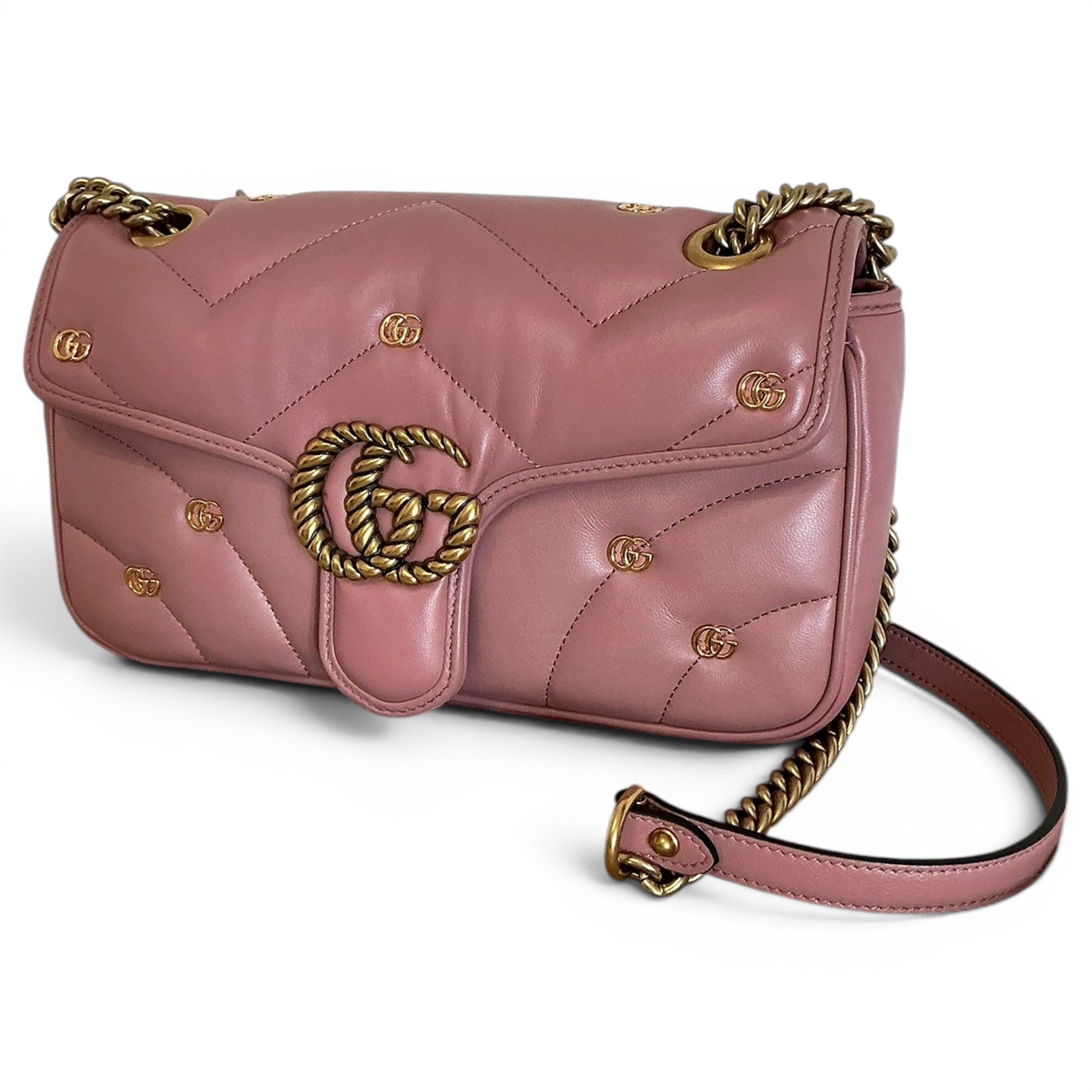 GG Marmont Flap leather crossbody bag