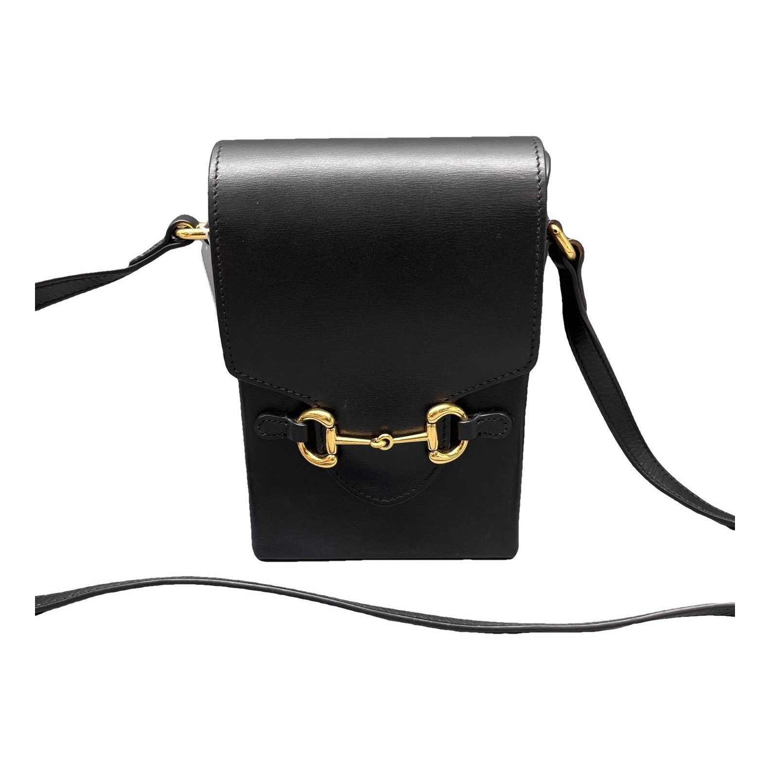 Horsebit 1955 Vertical leather handbag