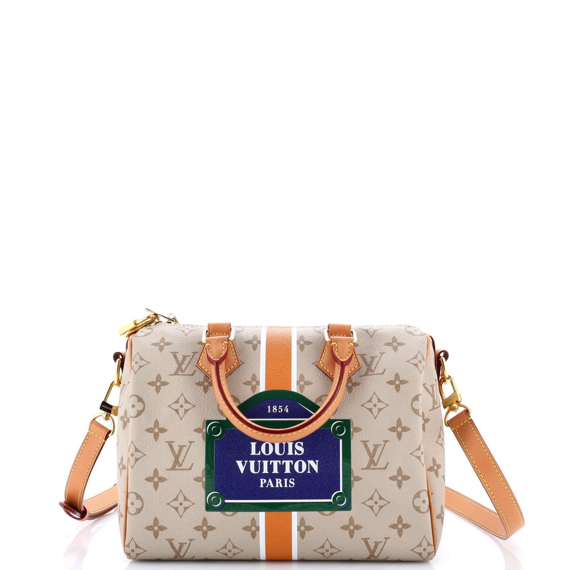 Louis Vuitton Speedy Bandouliere Bag Monopaname Canvas 25