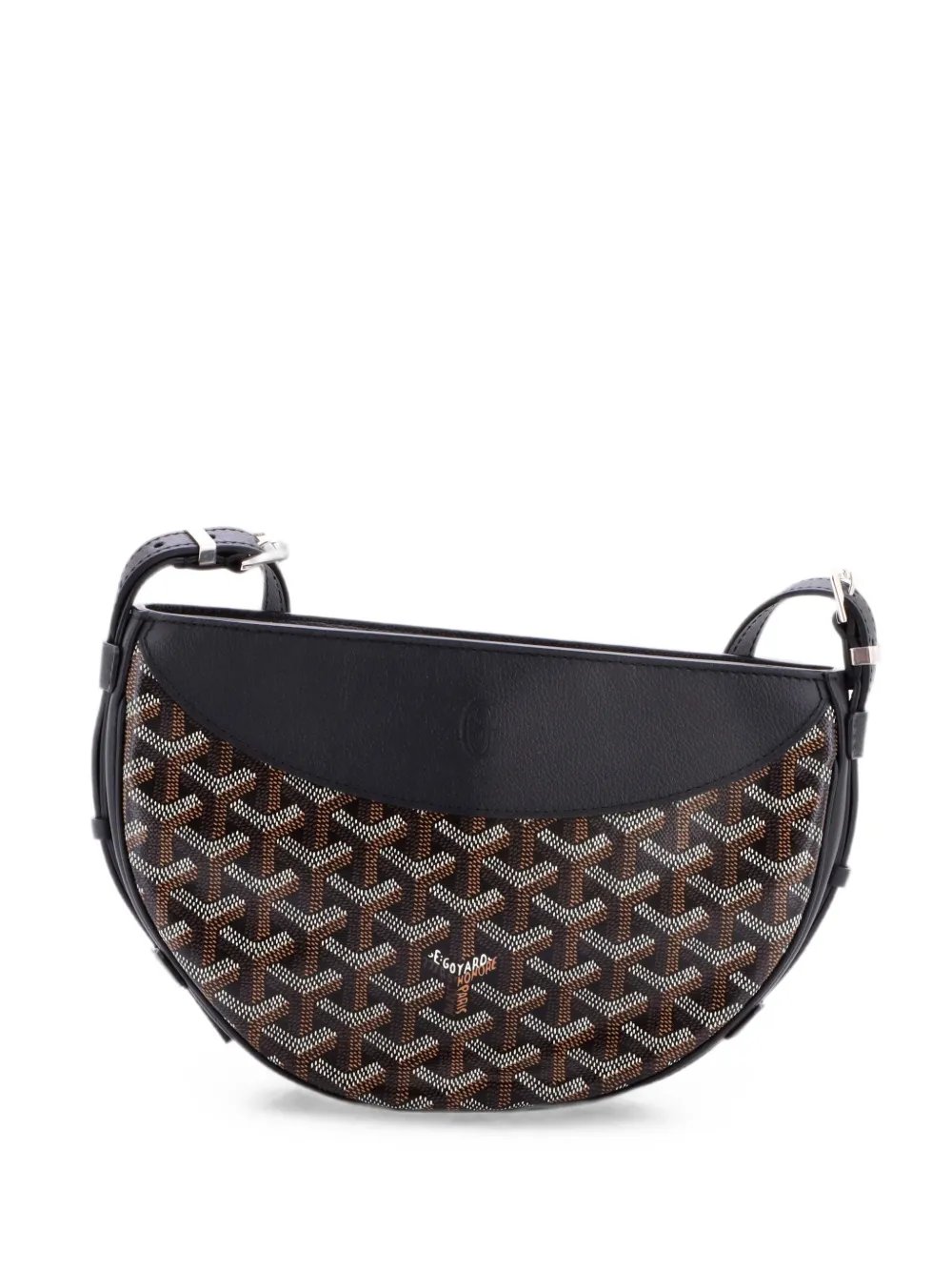 Hirondelle Coated Canvas and Leather shoulder bag