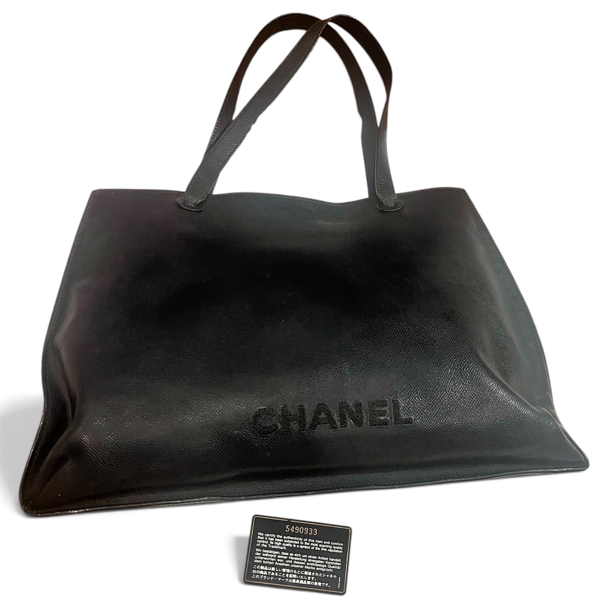 Leather tote