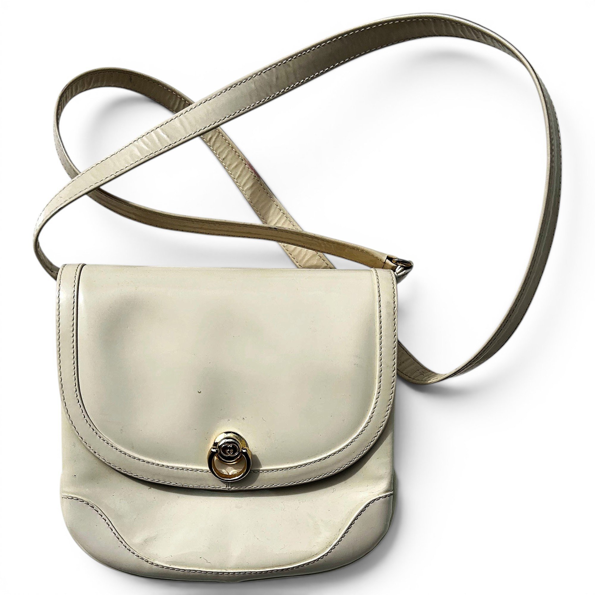 Patent leather handbag