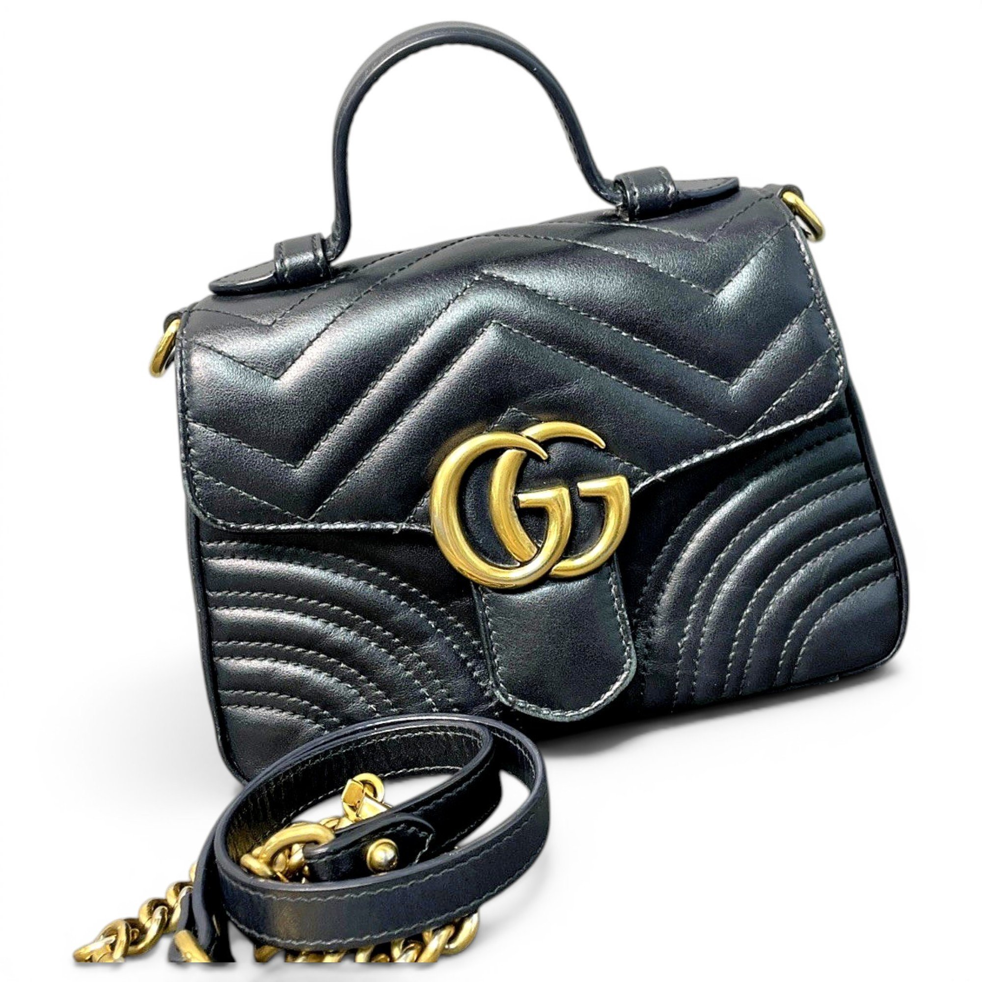 GG Marmont Flap leather handbag