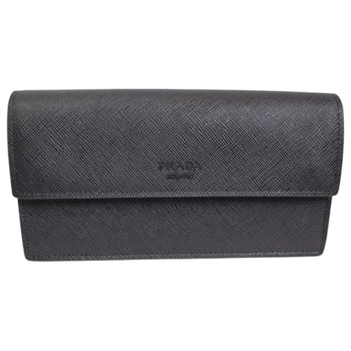 Leather clutch bag